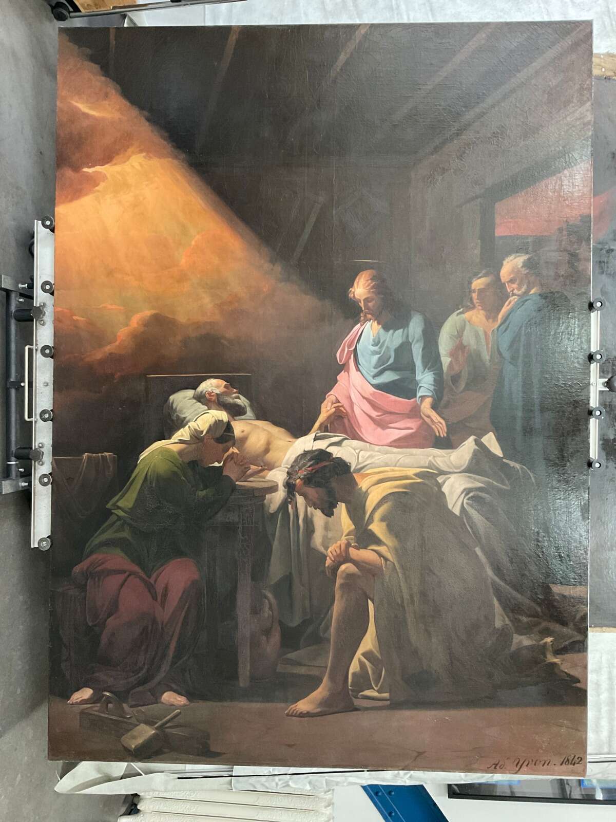 La « Mort de Saint Joseph » après sa restauration