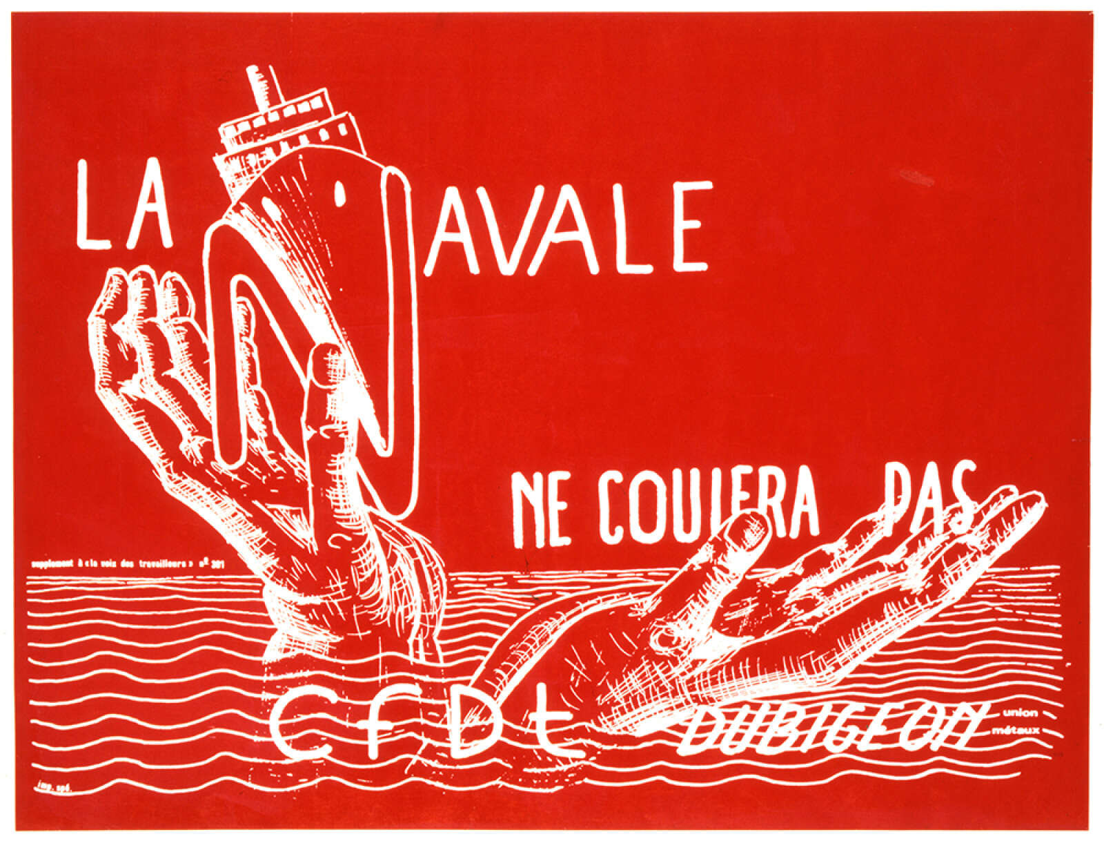 Affiche, La Navale ne coulera pas