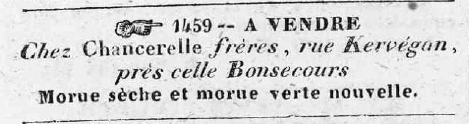 Extrait de « Feuille commerciale, d’affiches, annonces judiciaires et avis divers » du 6 août 1831