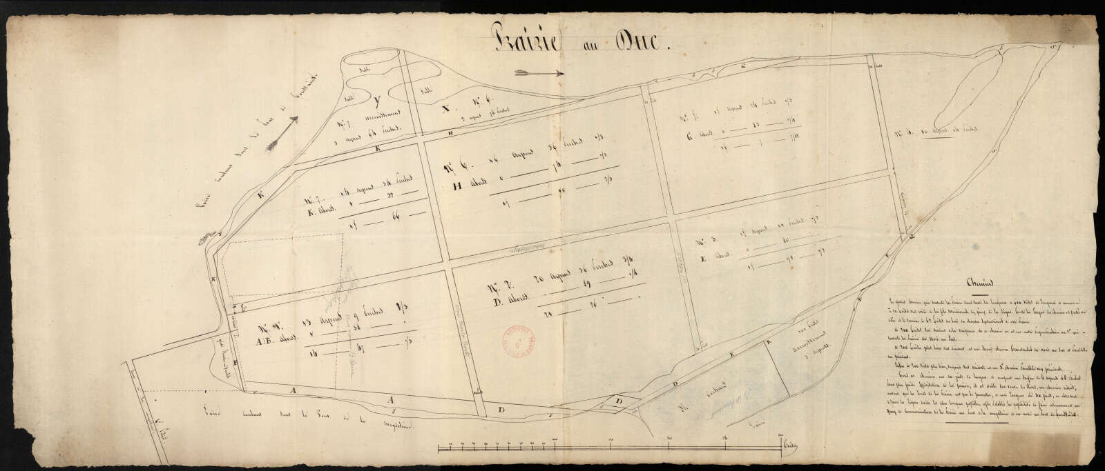 Plan de la Prairie-au-Duc