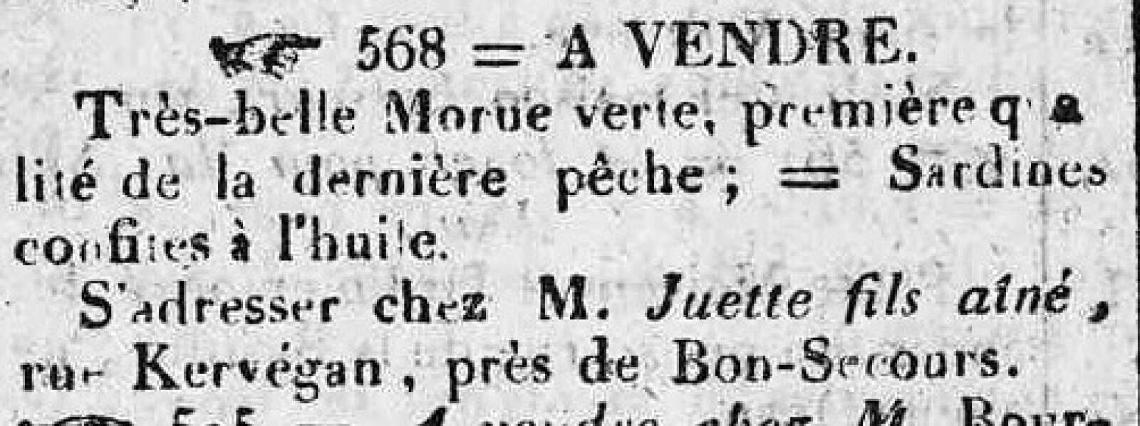 Extrait de « Feuille commerciale, d’affiches, annonces judiciaires et avis divers » du 19 mars 1827