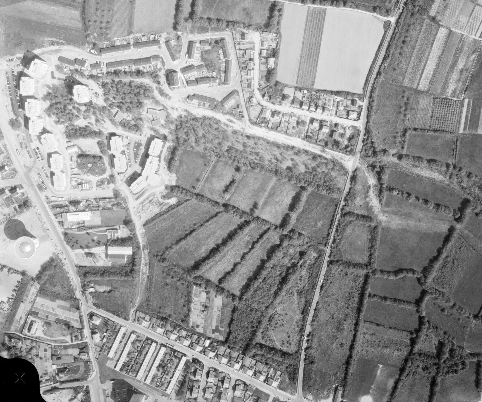 Vue aérienne du quartier du Bout-des-Landes