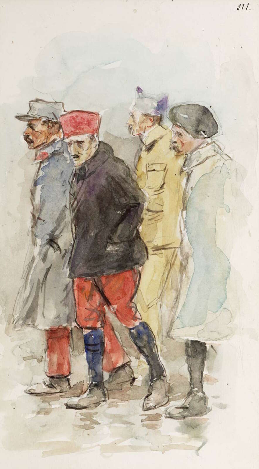 Soldats français à Rotterdam, 12 janvier 1919