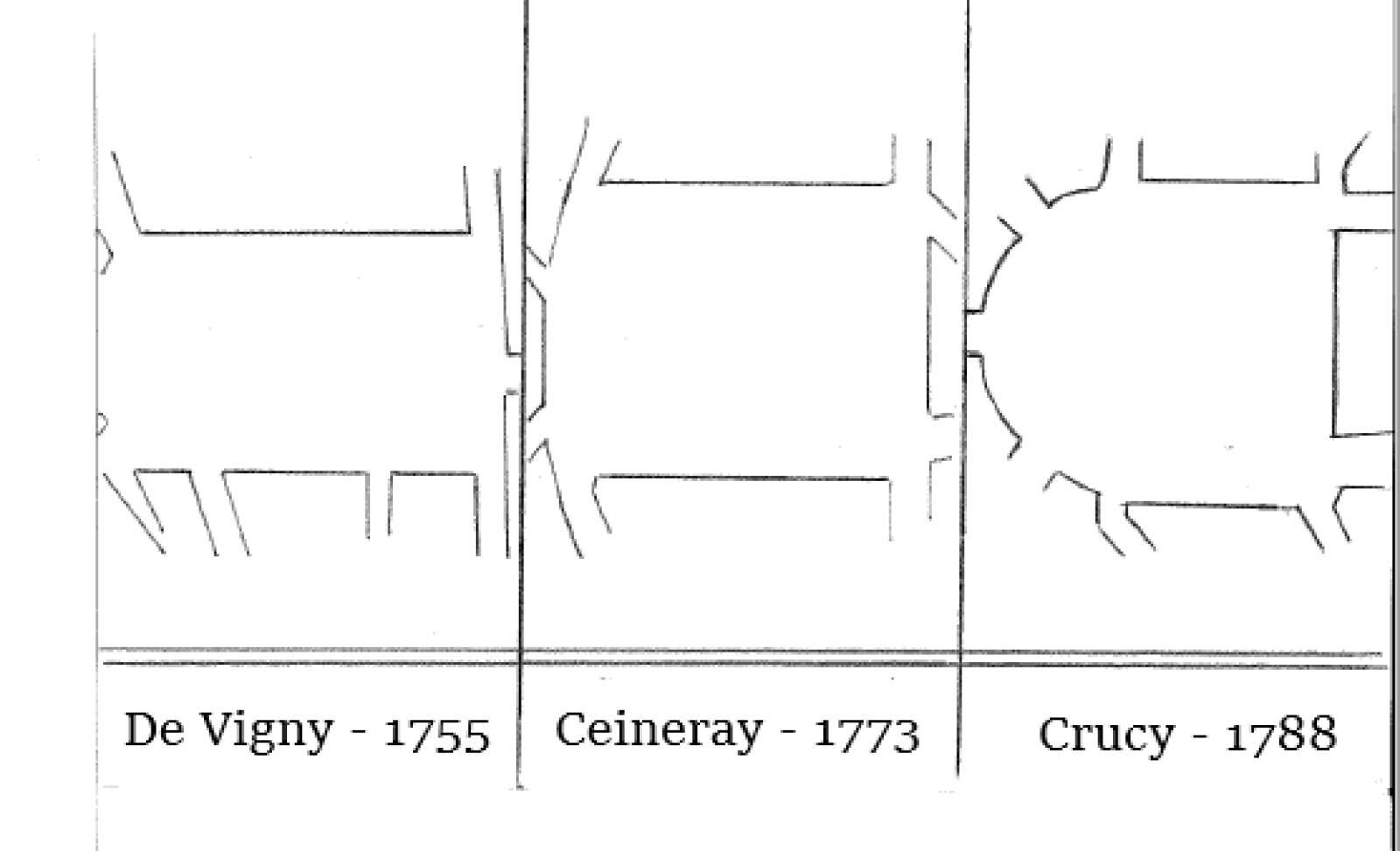 Évolution des plans de la place Royale