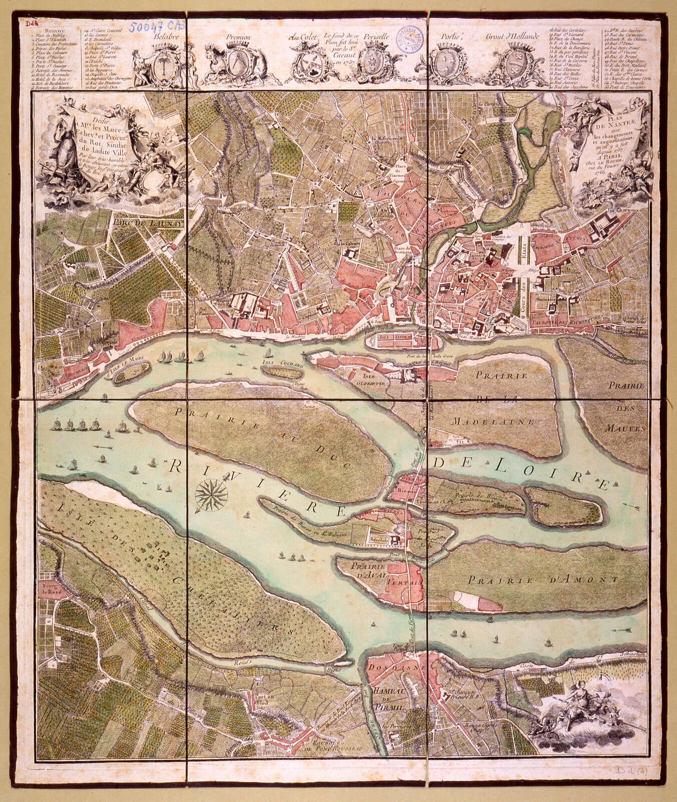 Plan de la ville de Nantes