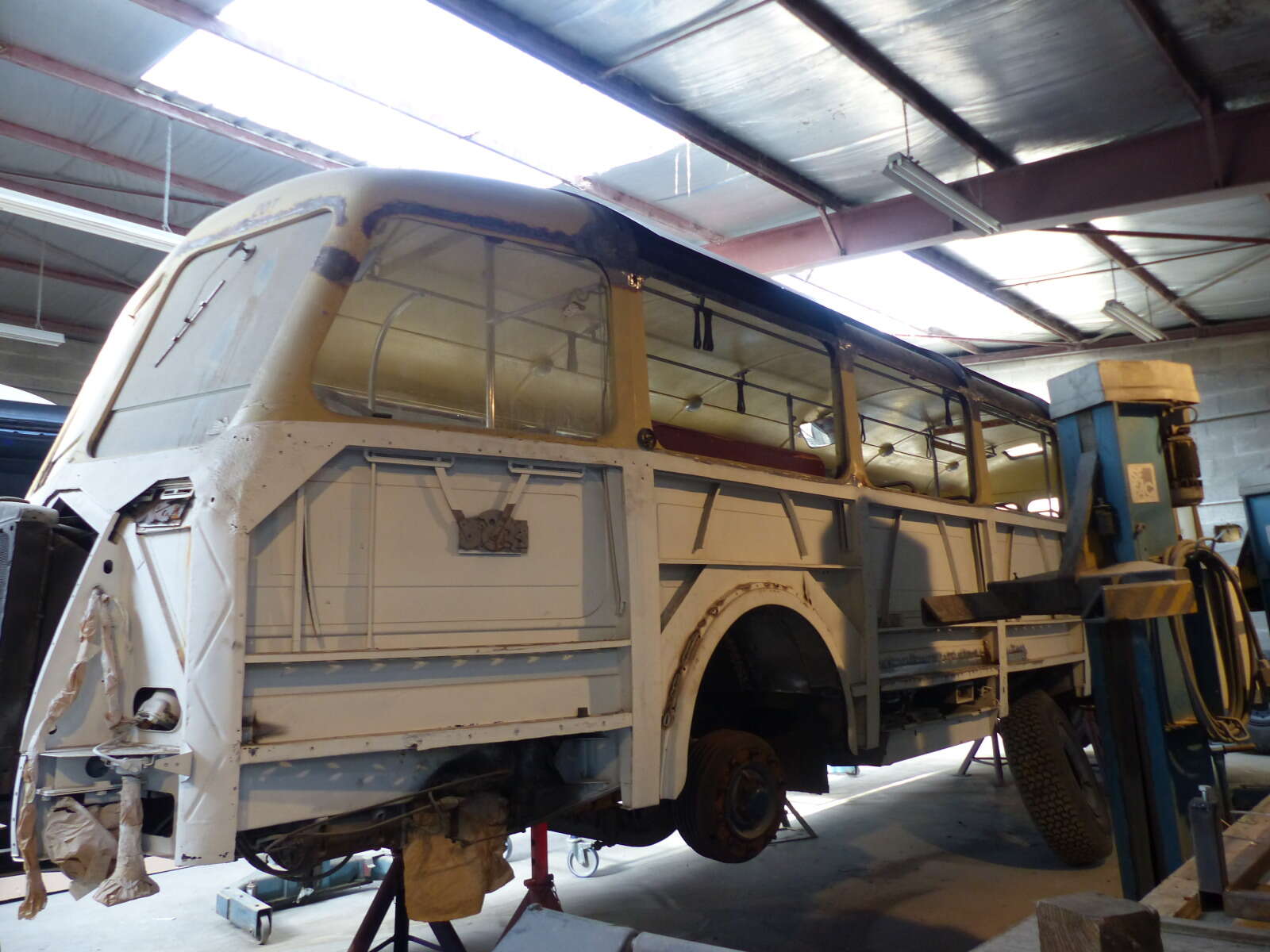 Autobus Chausson en restauration, janvier 2018