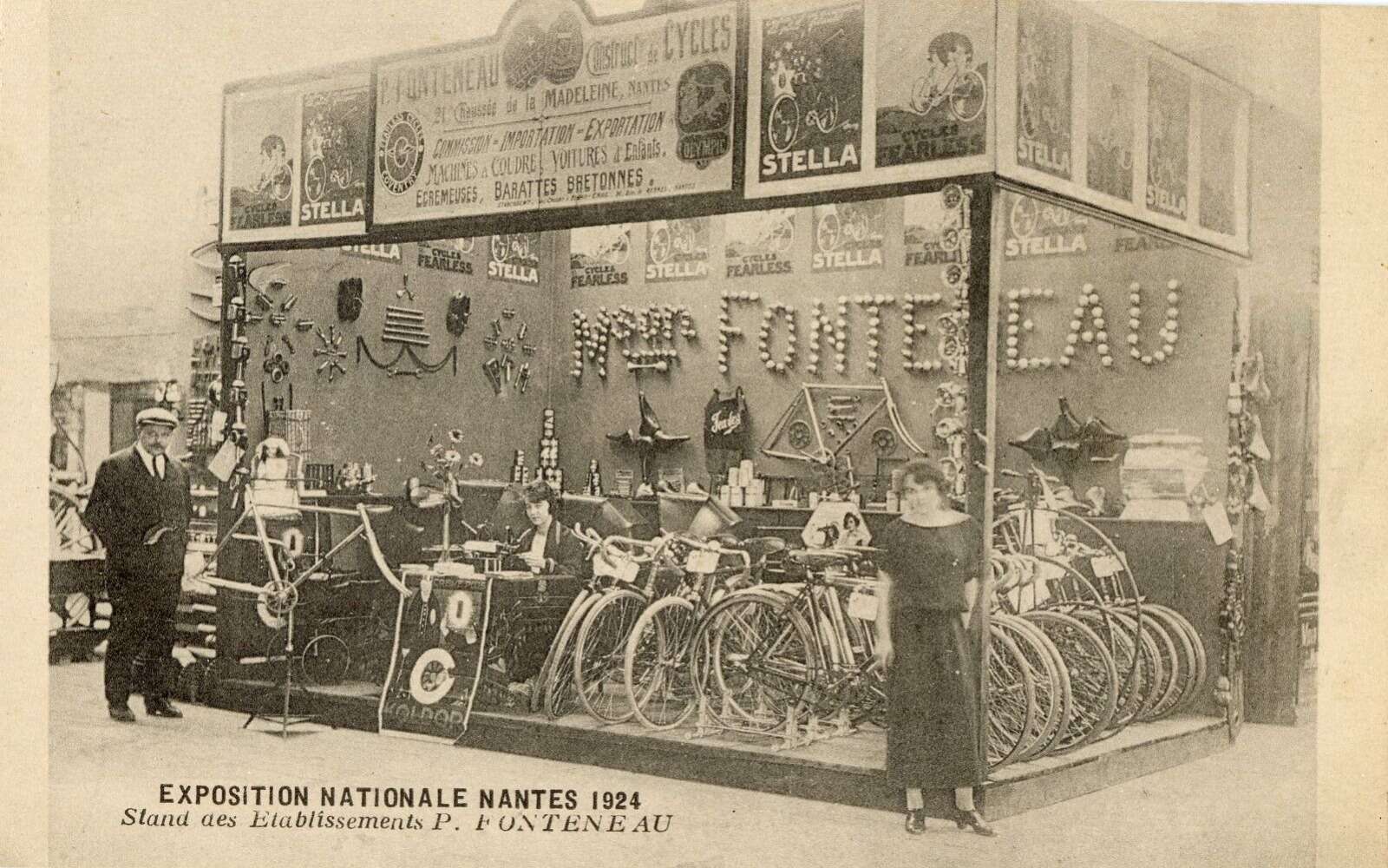Stand des Établissements P. Fonteneau à l’exposition nationale de Nantes de 1924