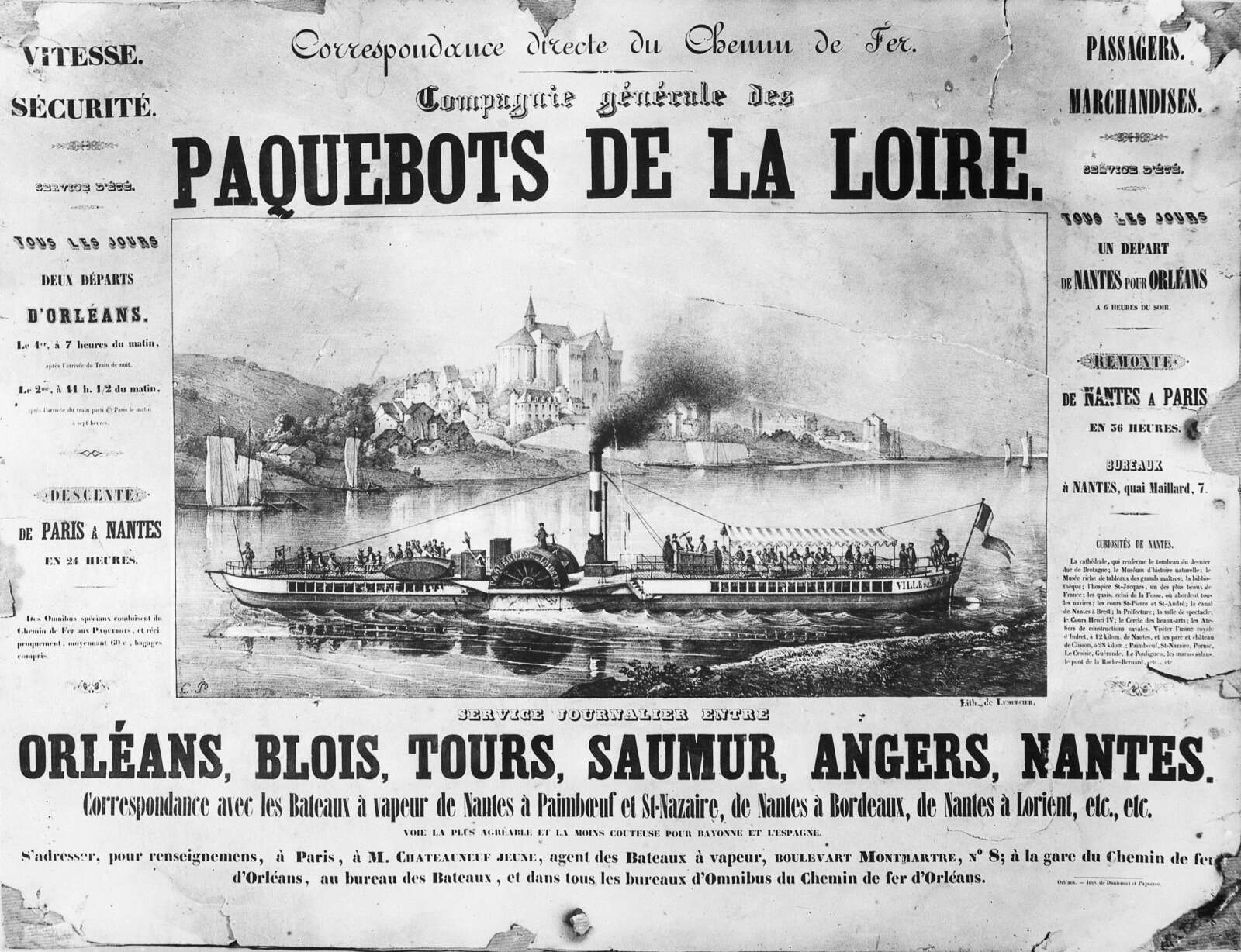 Compagnie générale des paquebots de la Loire, Le Courrier de la Loire n°1
