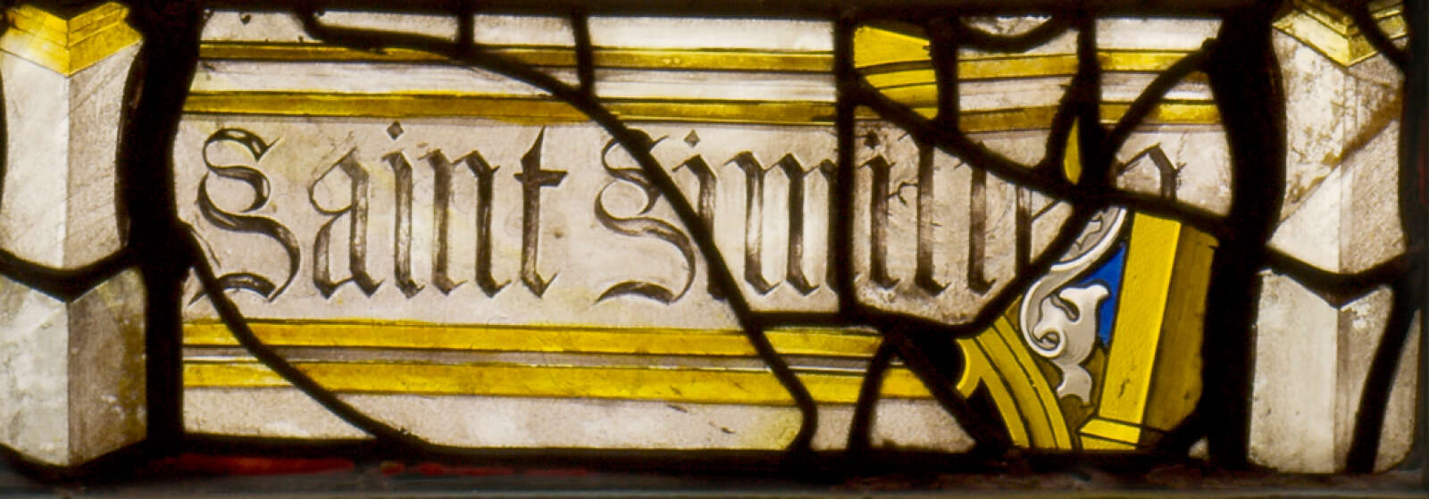 Vitrail médiéval de l’église Saint-Similien