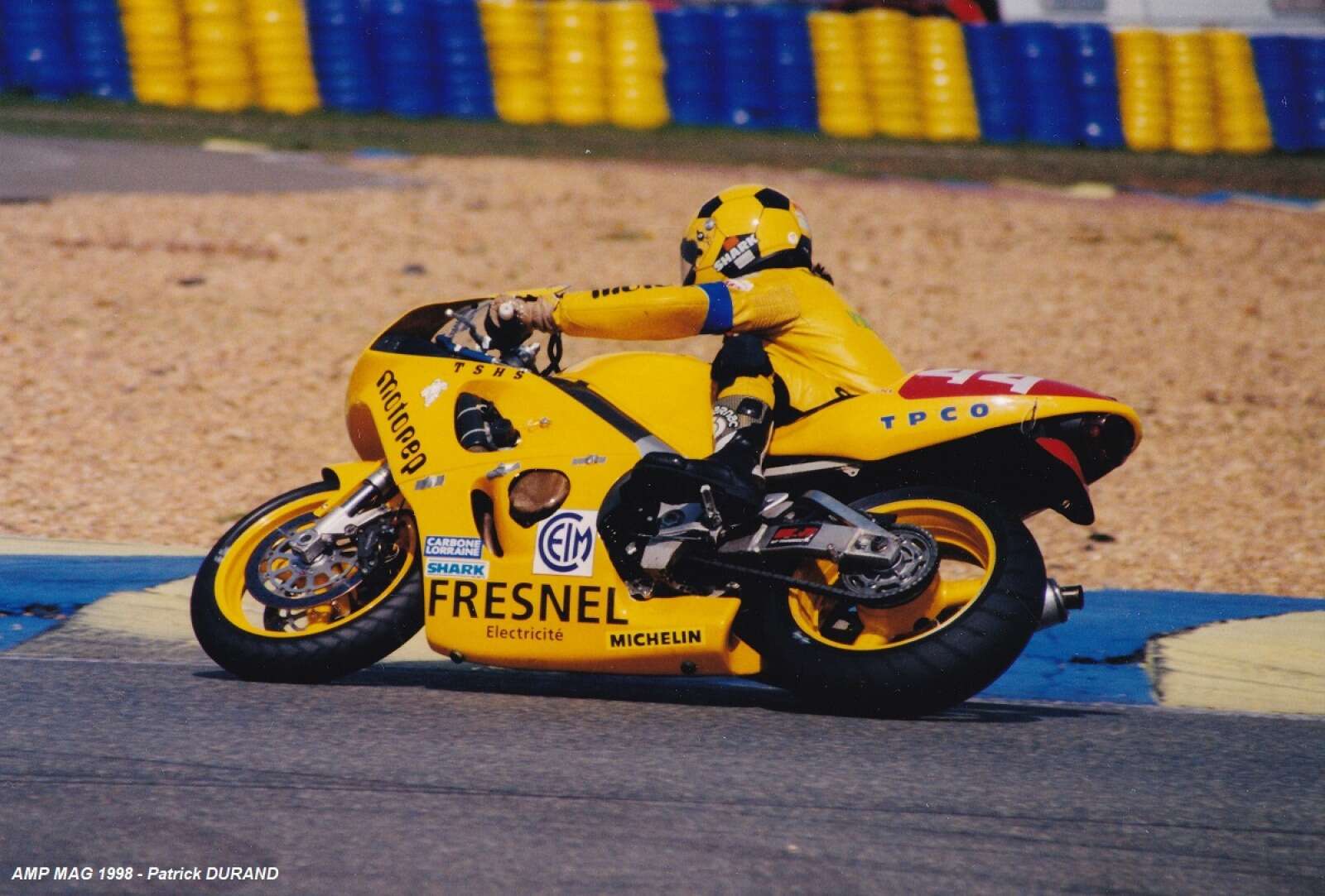 Gérad Jolivet sur sa moto