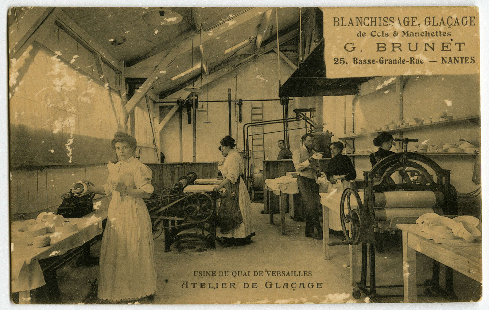 Le blanchissage industriel, établissement G. Brunet
