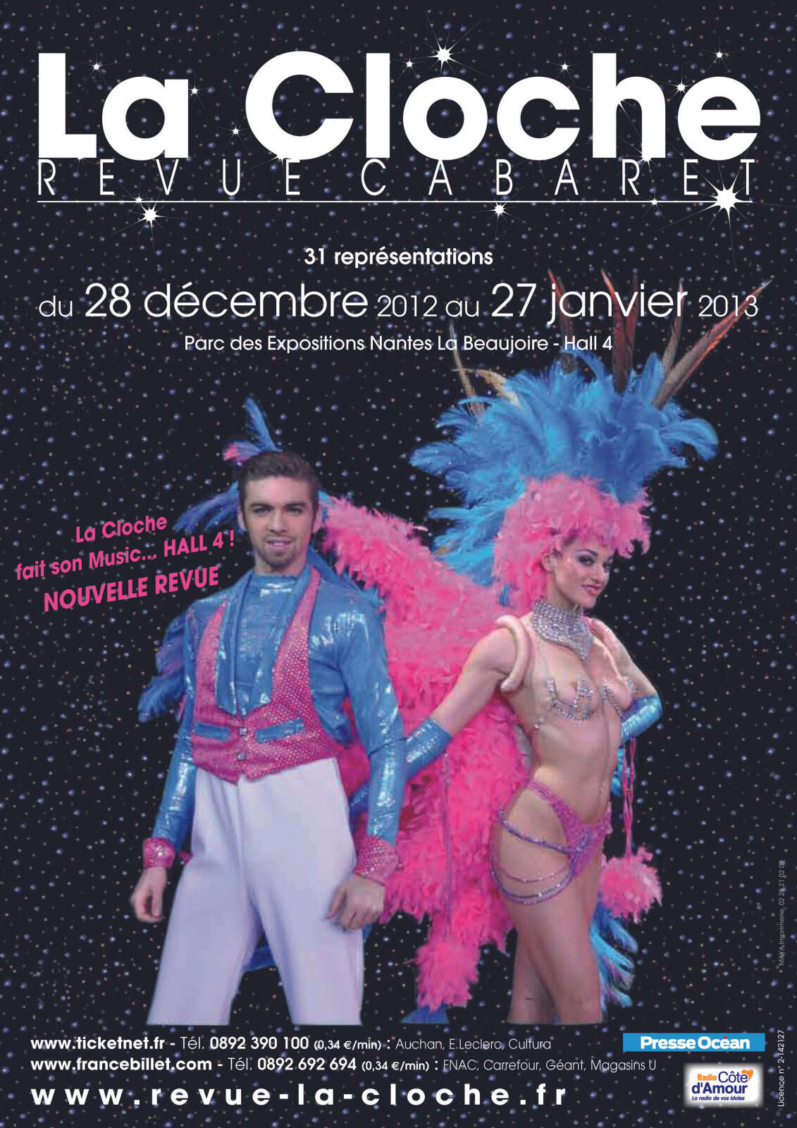 Affiche de la revue cabaret La Cloche