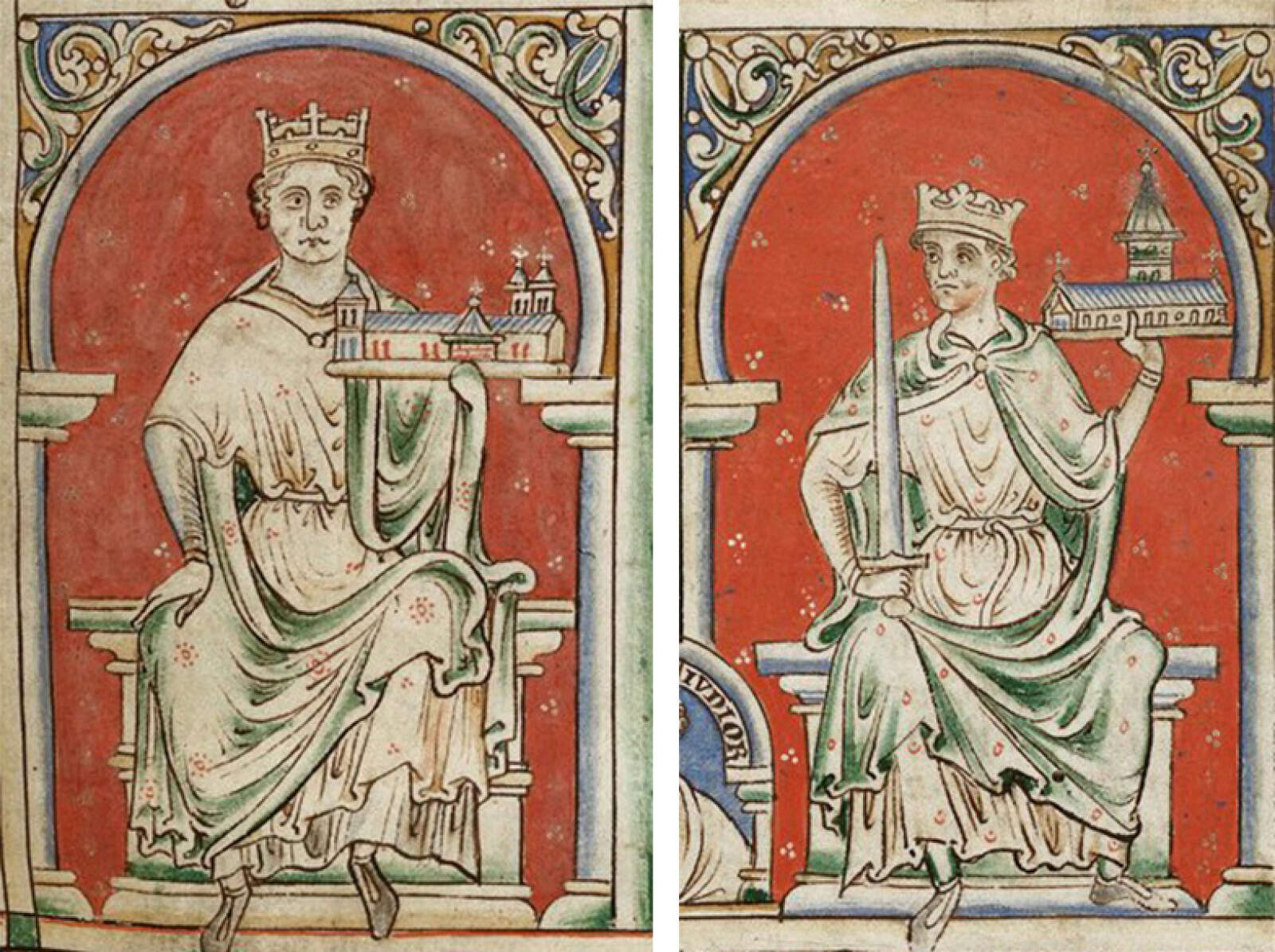 Portraits de Richard Cœur de Lion et de Jean sans Terre