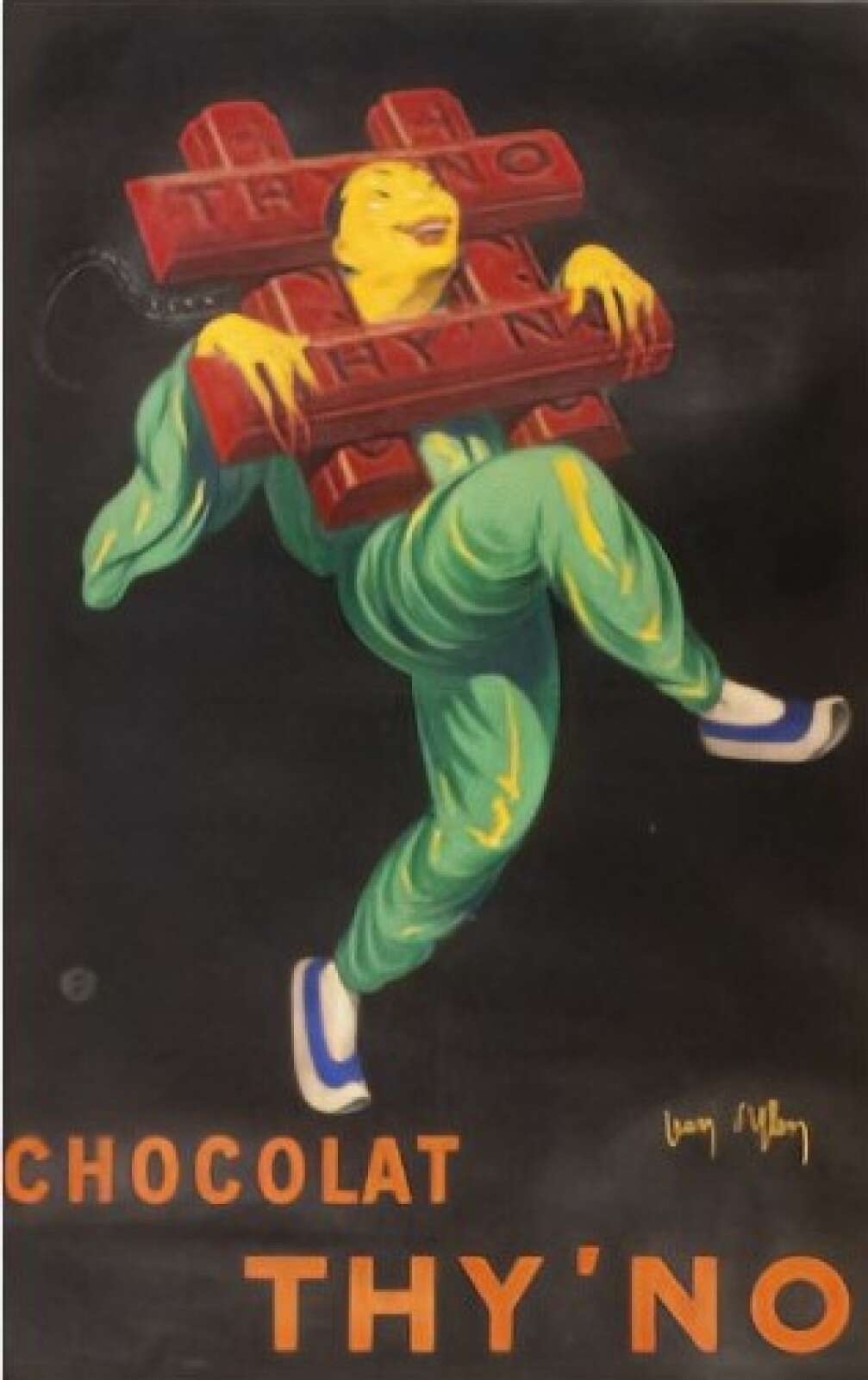 Affiche pour le chocolat « Thy’No »