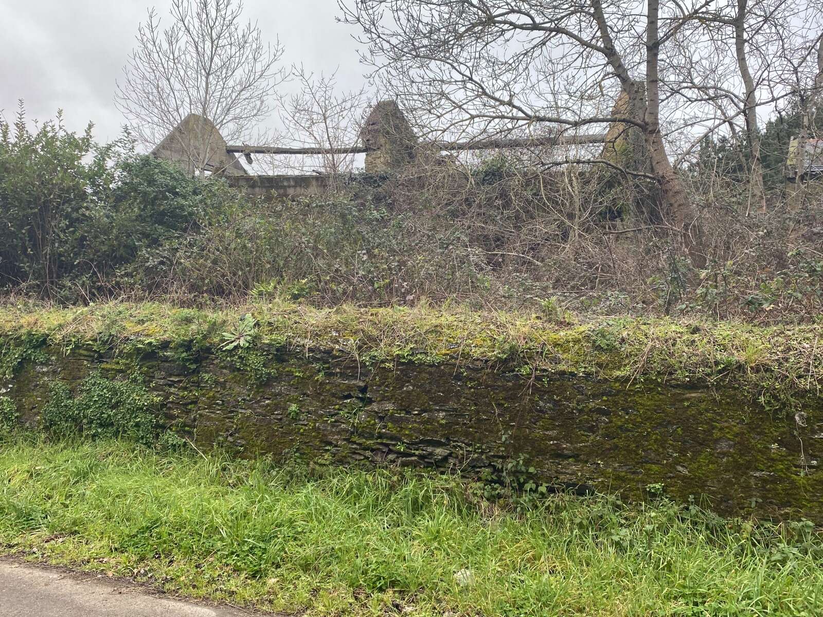 Murs et ruines d'une ferme au chemin du Bas à Doulon