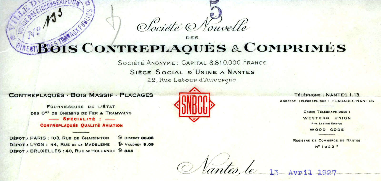 Société nouvelle des bois contreplaqués et comprimés (SNBCC)