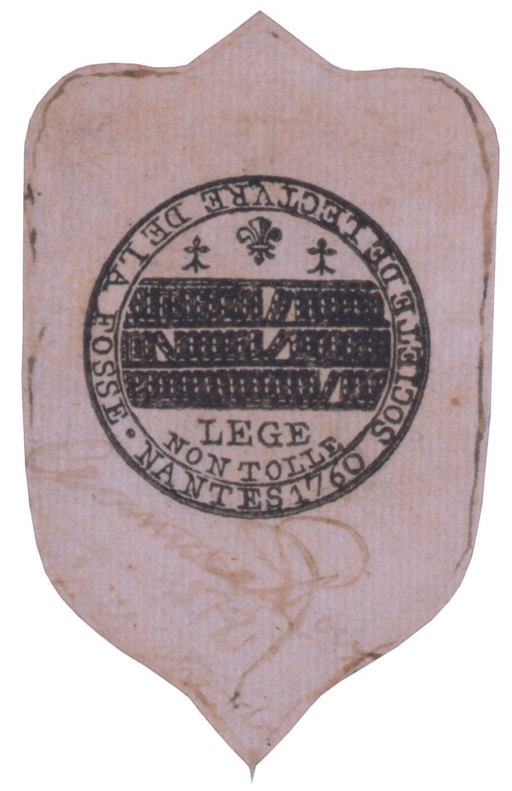 Ex-libris de la Société de lecture de la Fosse