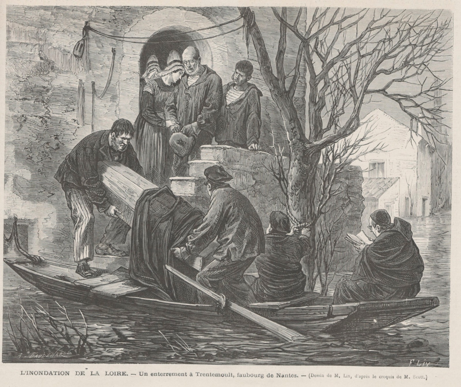 Décembre 1872 : inondations à Nantes