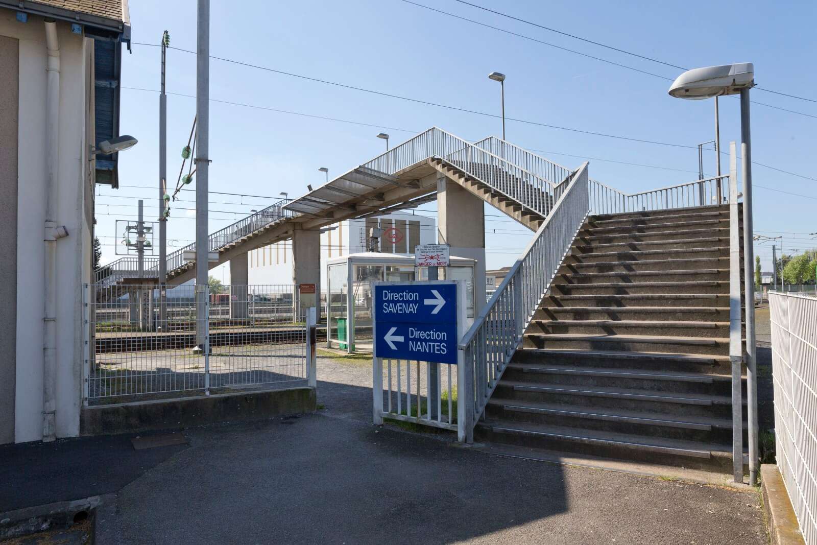 Gare de Chantenay, passerelle permettant de rejoindre la Prairie industrielle