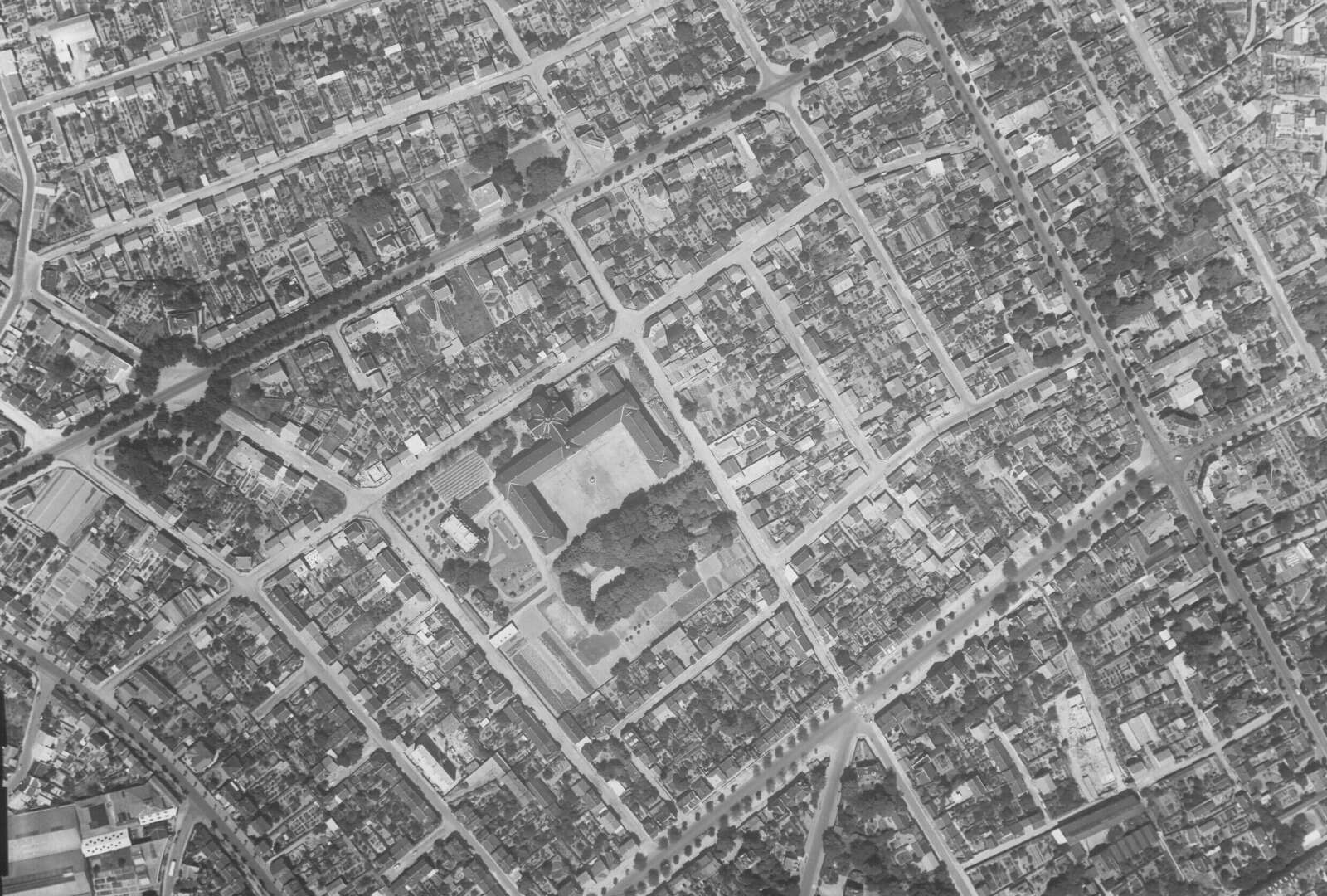 Photographie aérienne, boulevard des Américains