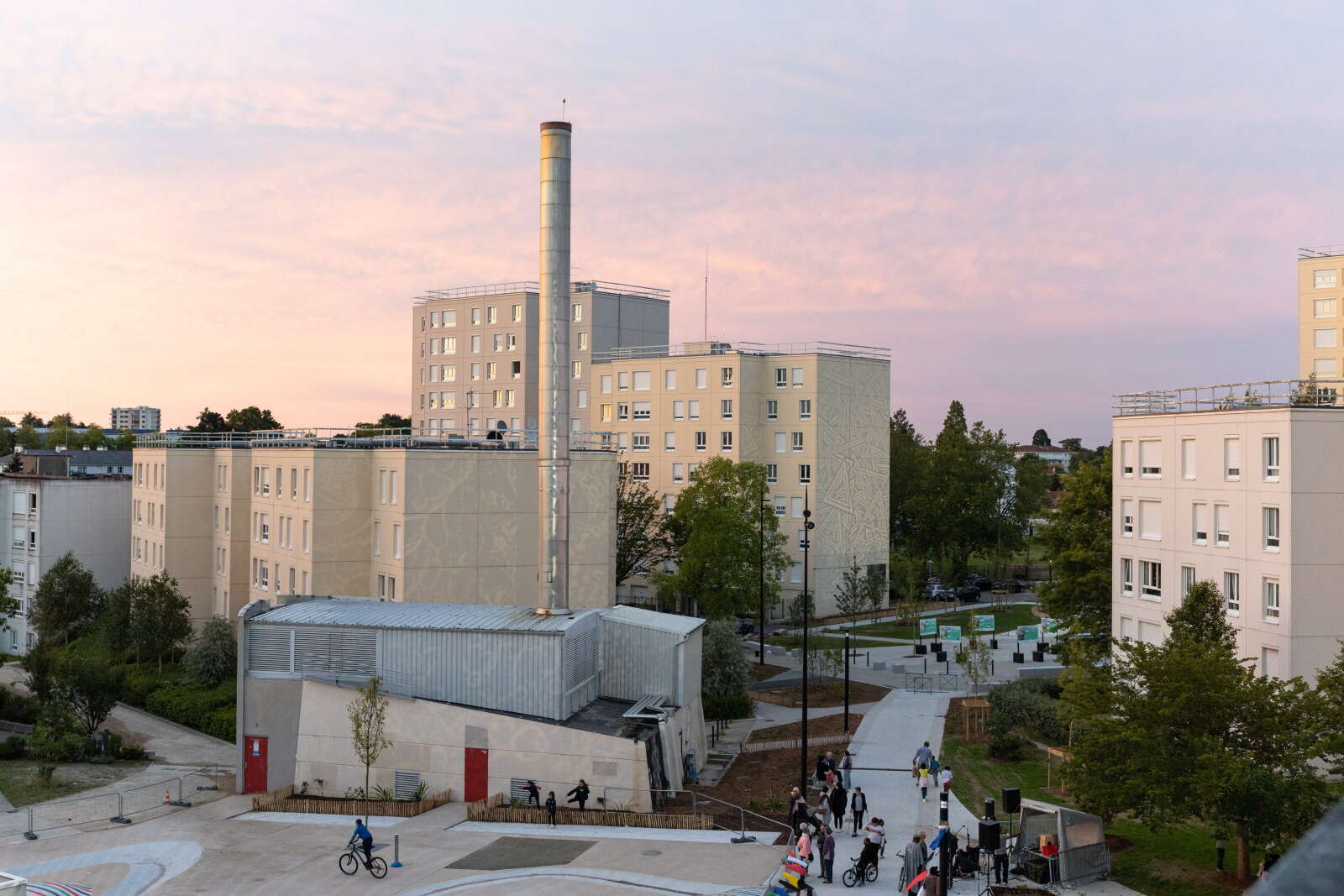 Cité HLM du Clos Toreau dans le quartier Nantes Sud