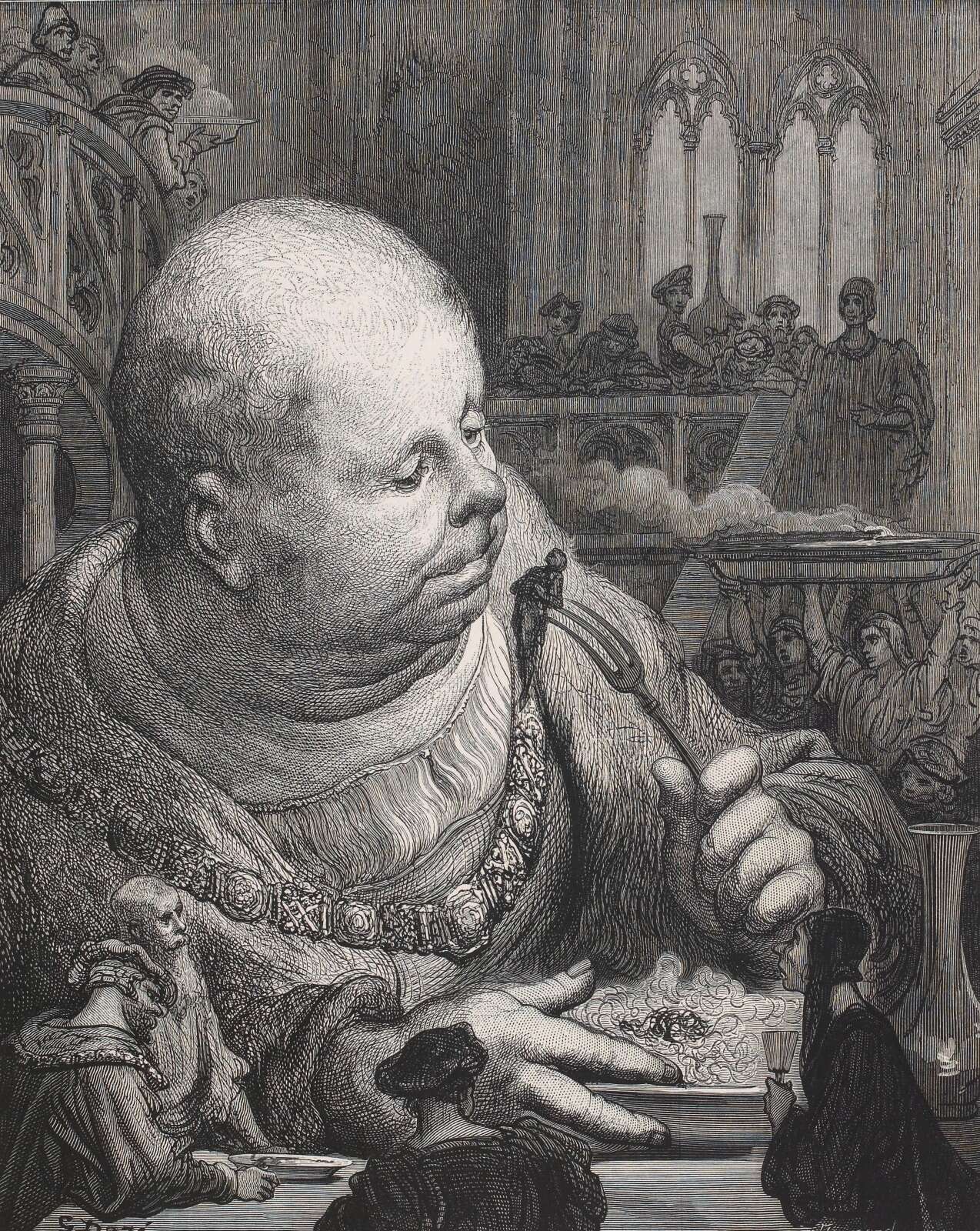 Gravure de Gargantua par Gustave Doré