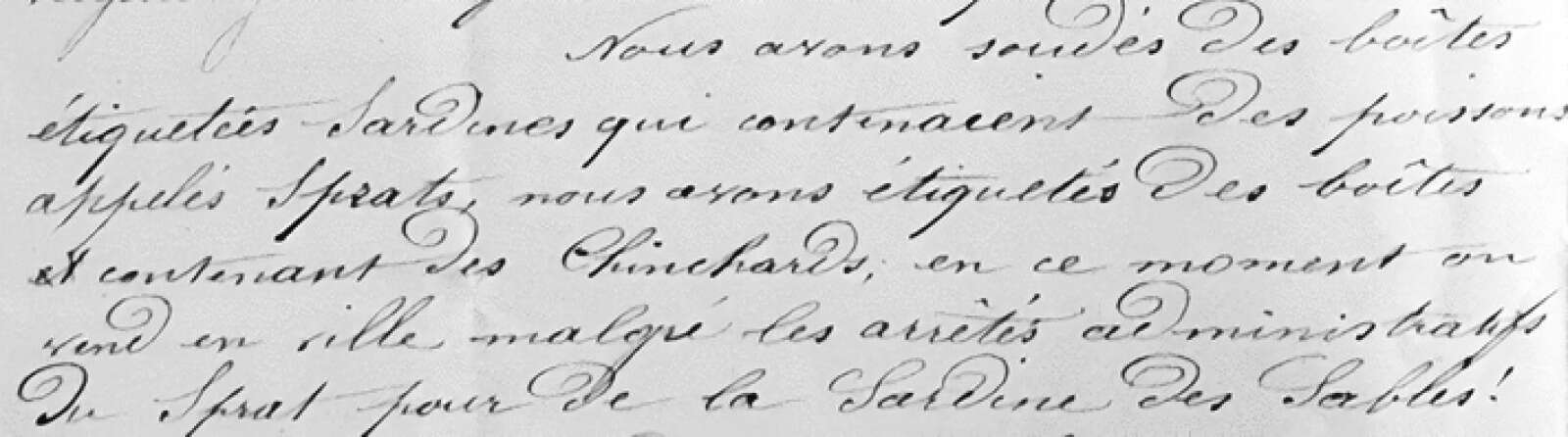 Extrait de la lettre de la Chambre syndicale des ouvriers boîtiers de Nantes au préfet de la Loire-Inférieure du 12 mai 1879