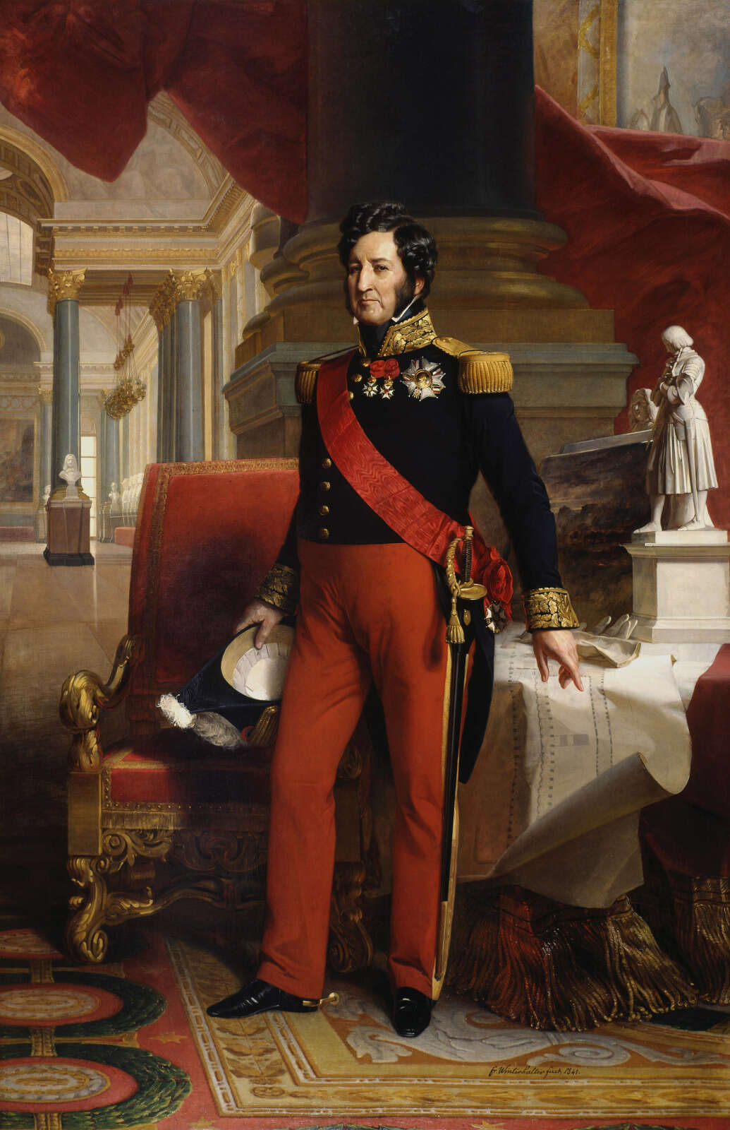 Portrait en pied de Louis-Philippe Ier, roi des Français