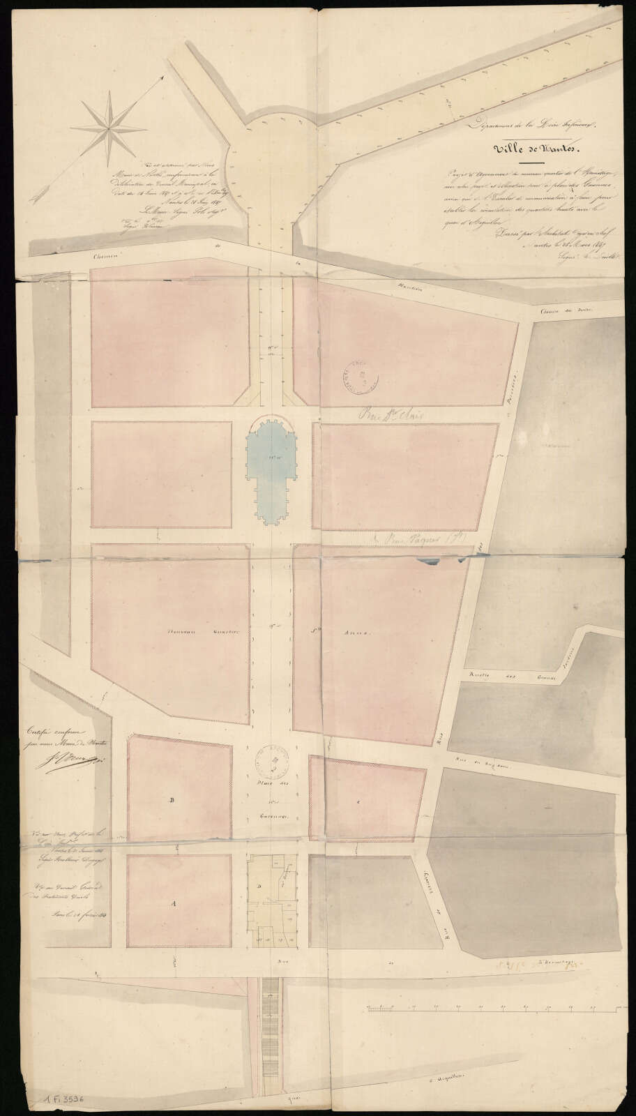 Plan du quartier Sainte-Anne