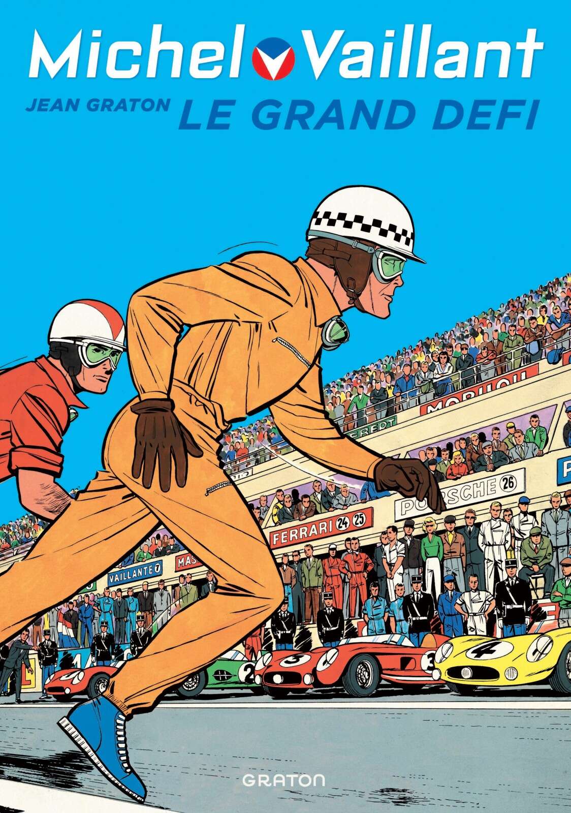 Couverture de la bande-dessinée « Le Grand Défi » de la série Michel Vaillant