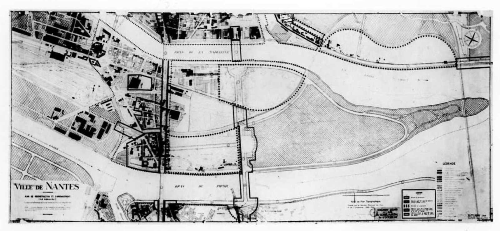 Plan directeur d'urbanisation de l'île Beaulieu par Michel Roux-Spitz