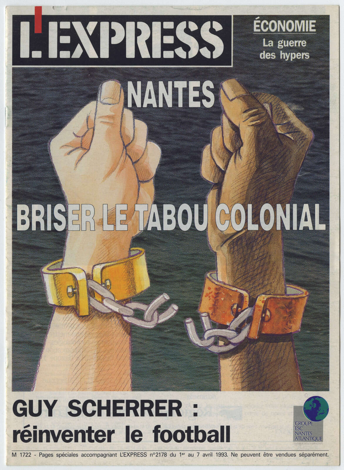 Une de L'Express , « Nantes, briser le tabou colonial »