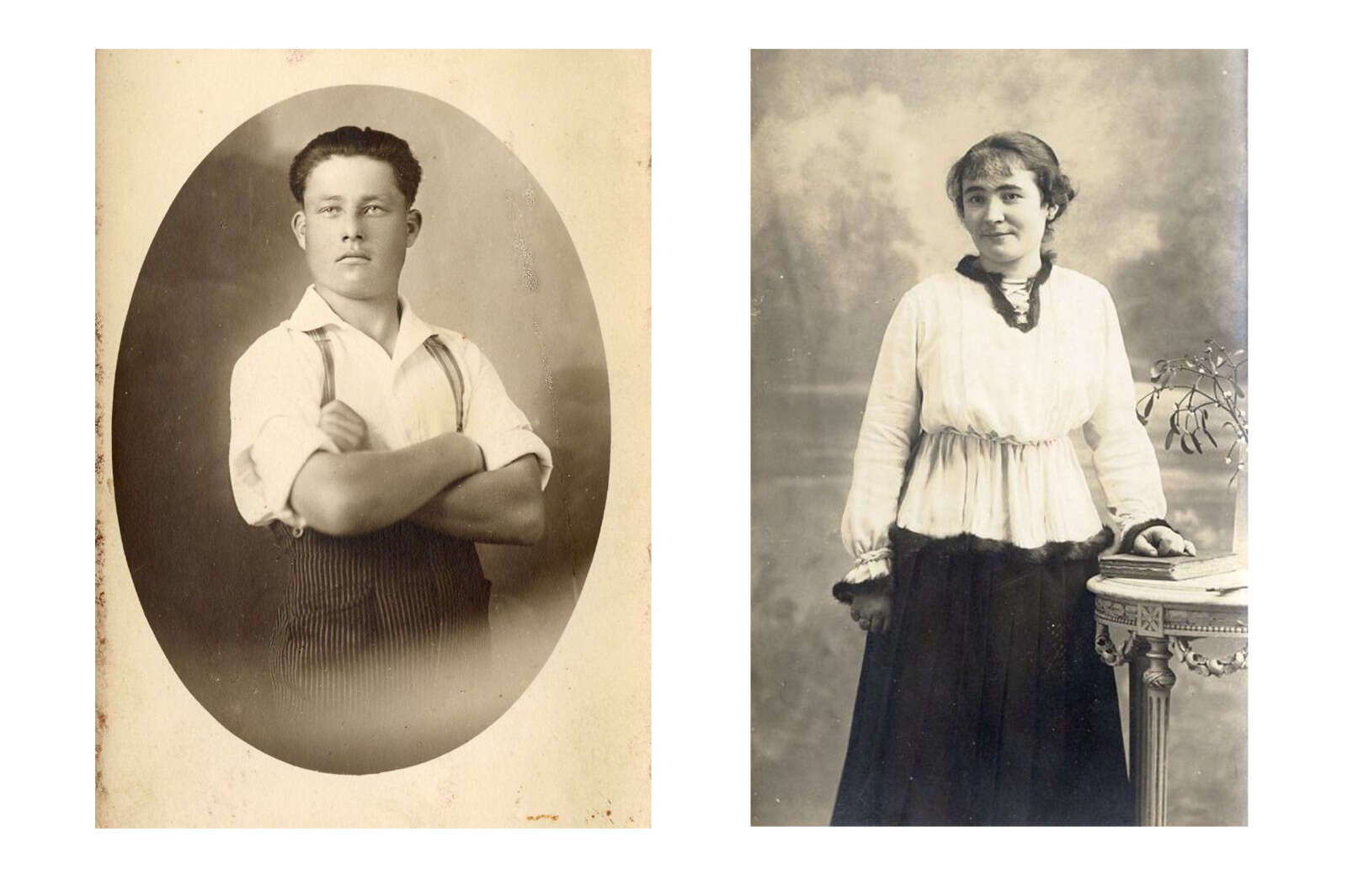 Portraits d’Hippolyte Thoby et de Marie Le Ménélec