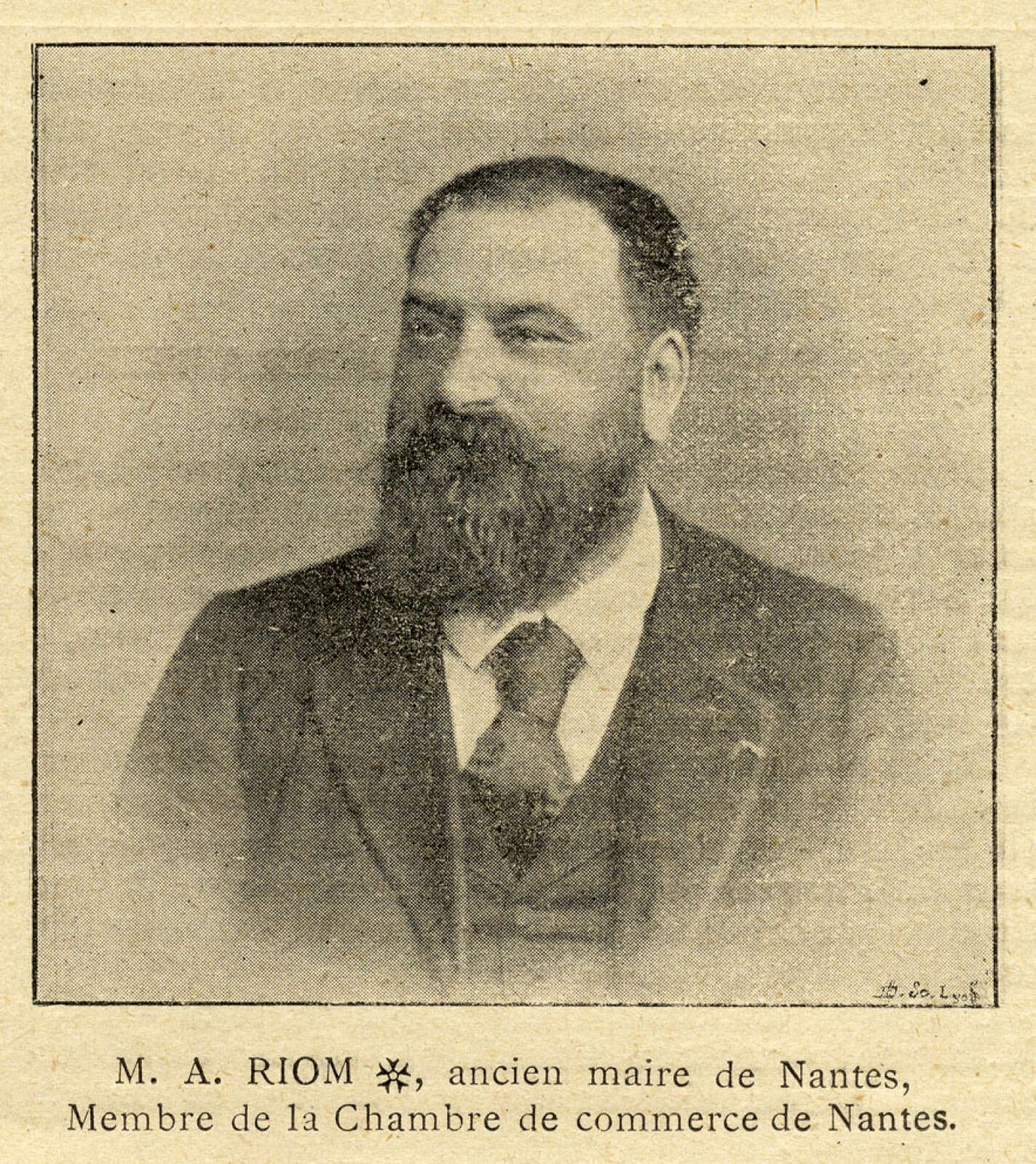 Portrait d'Alfred Riom, maire de Nantes