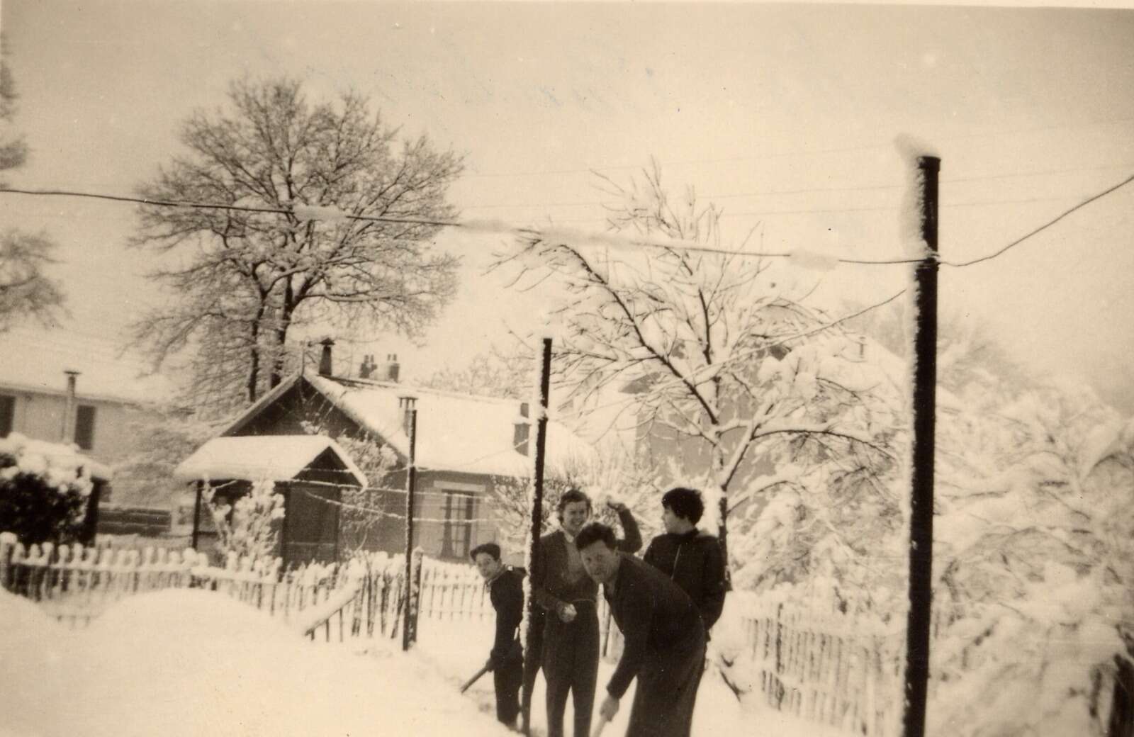 Neige sur la cité des Batignolles