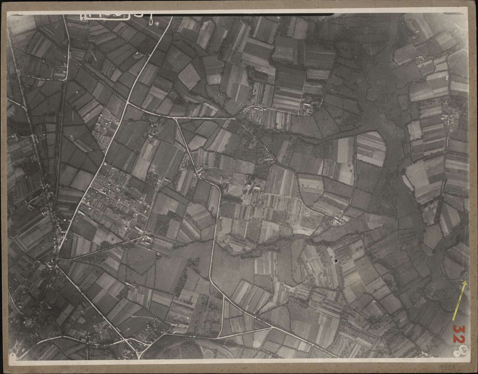 Vue aérienne de Nantes Nord en 1923