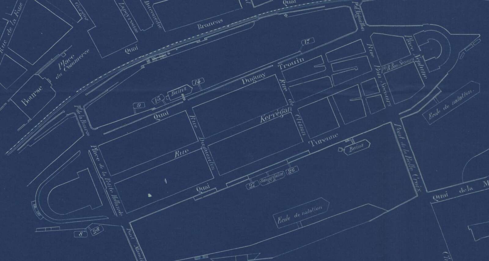 Localisation des bains créés par Steiner