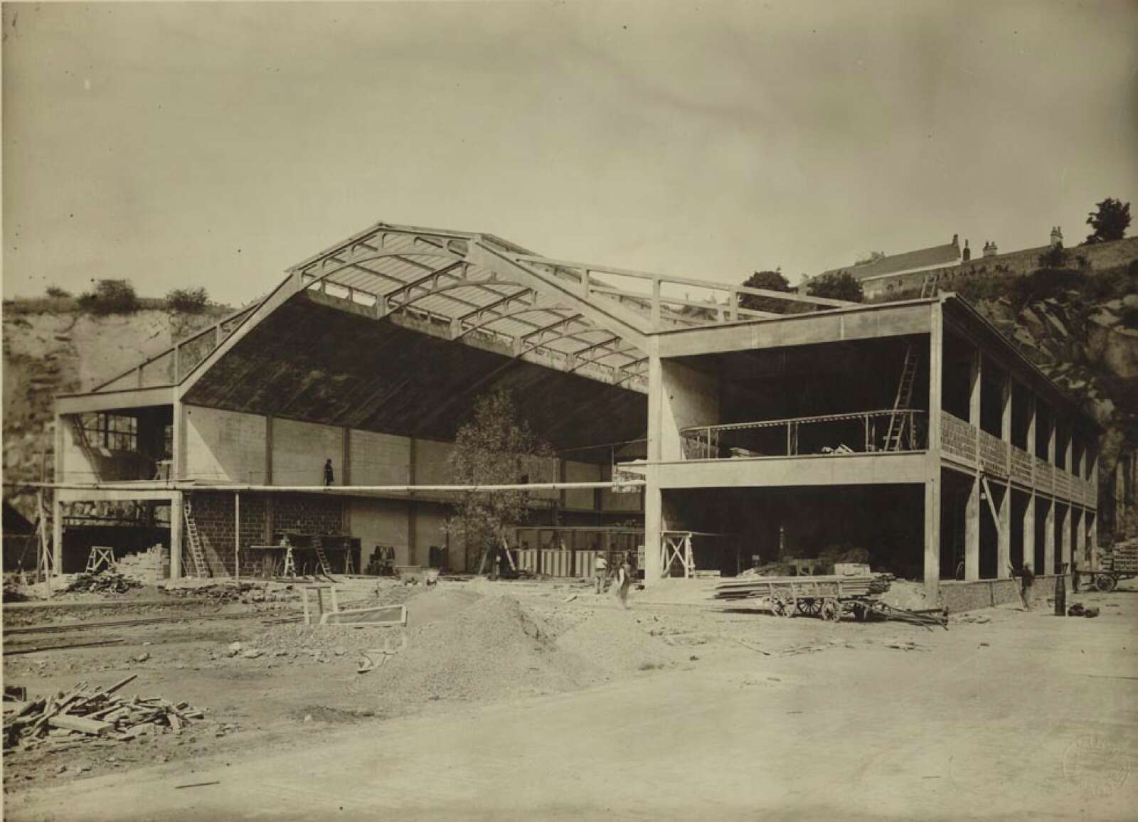 Construction de la canetterie des Brasseries de la Meuse