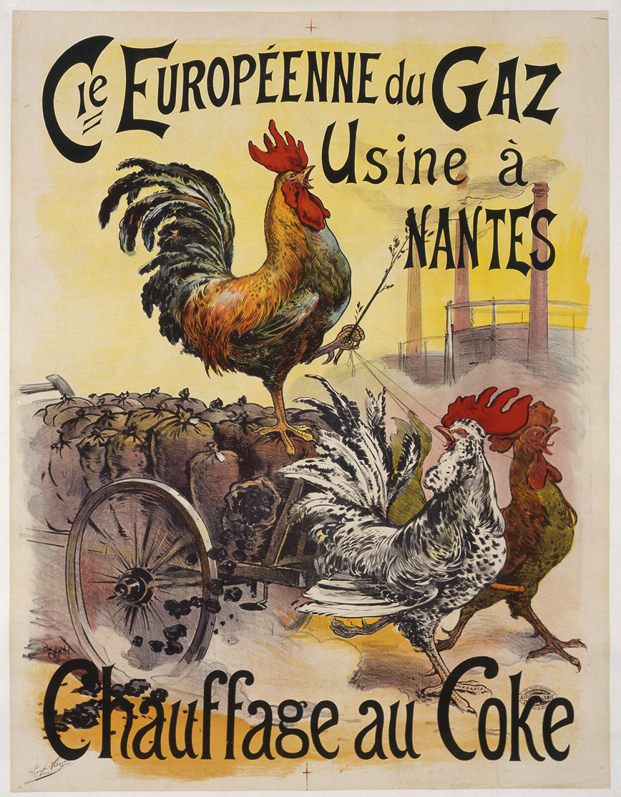 Affiche de la Compagnie européenne du gaz
