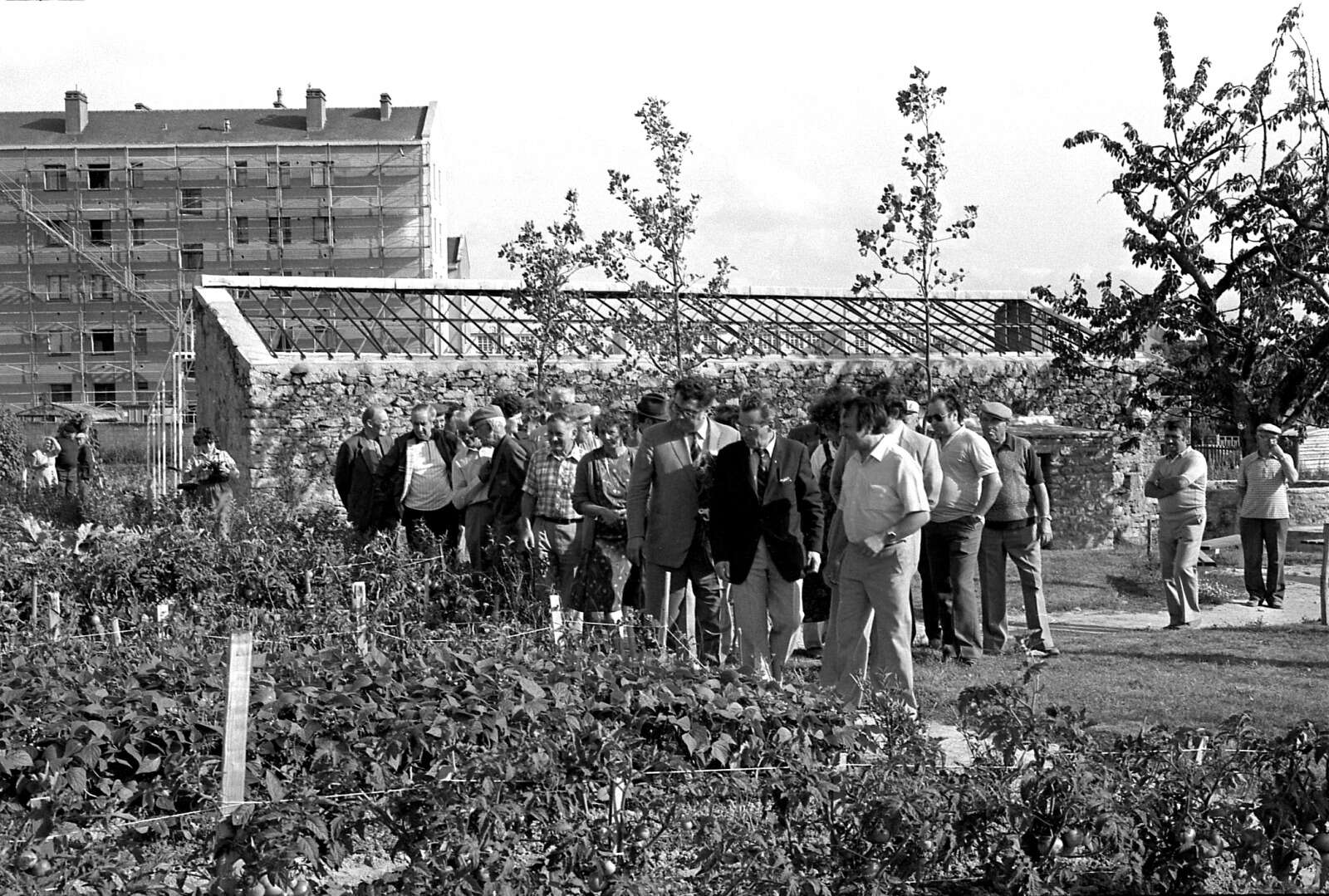 Inauguration des jardins familiaux de la Contrie par Alain Chénard