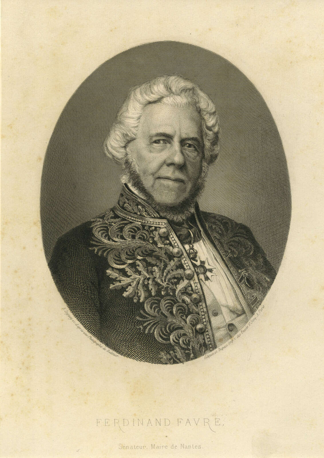 Portrait de Ferdinand Favre, maire de Nantes