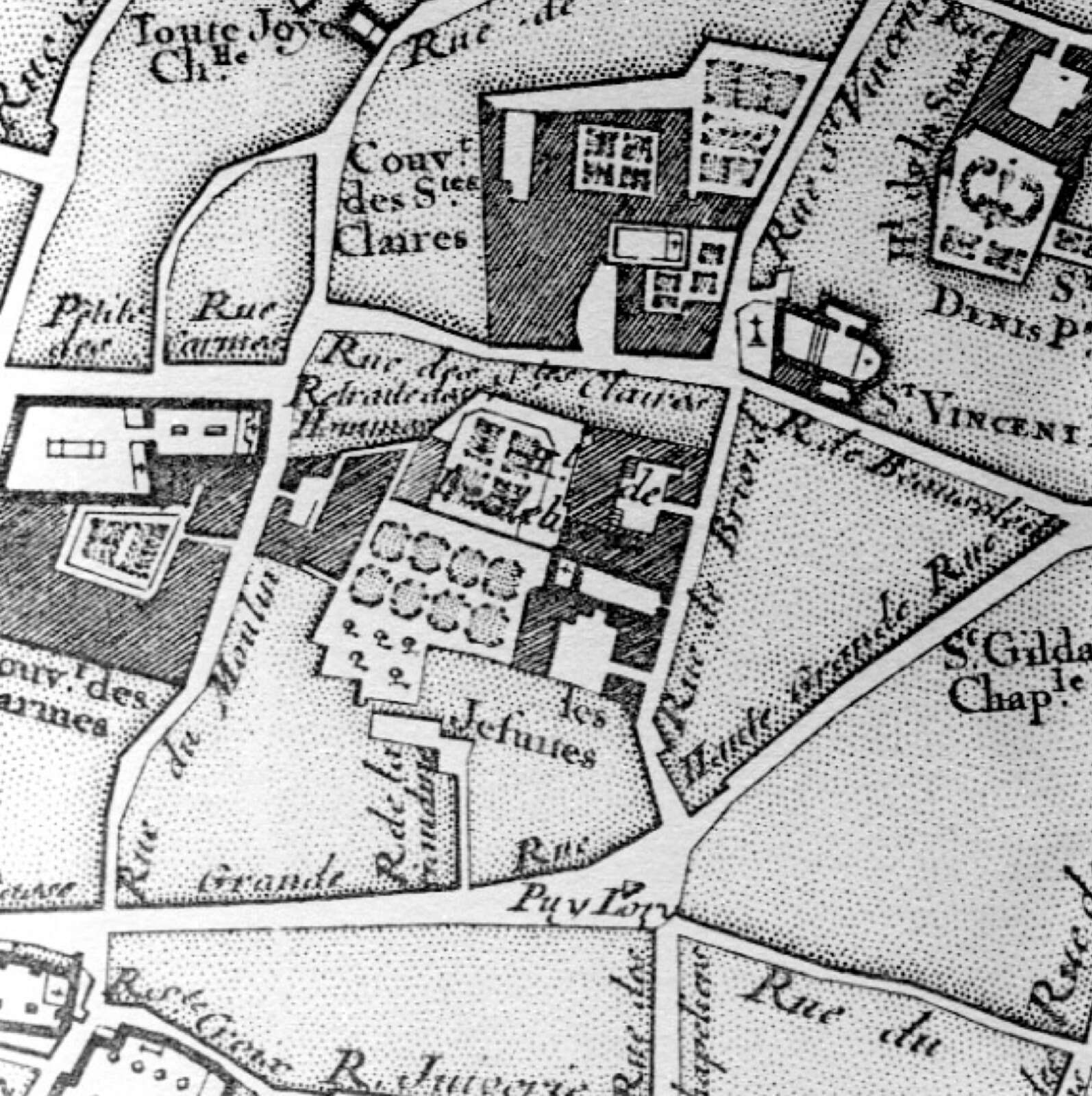 Emplacement des jardins des jésuites