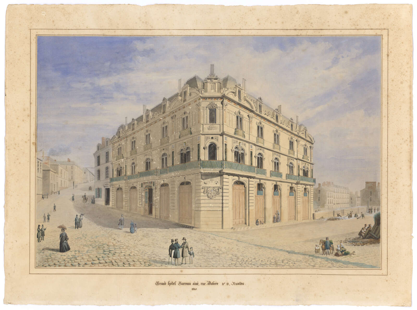 L’hôtel Garreau, l’année de sa construction