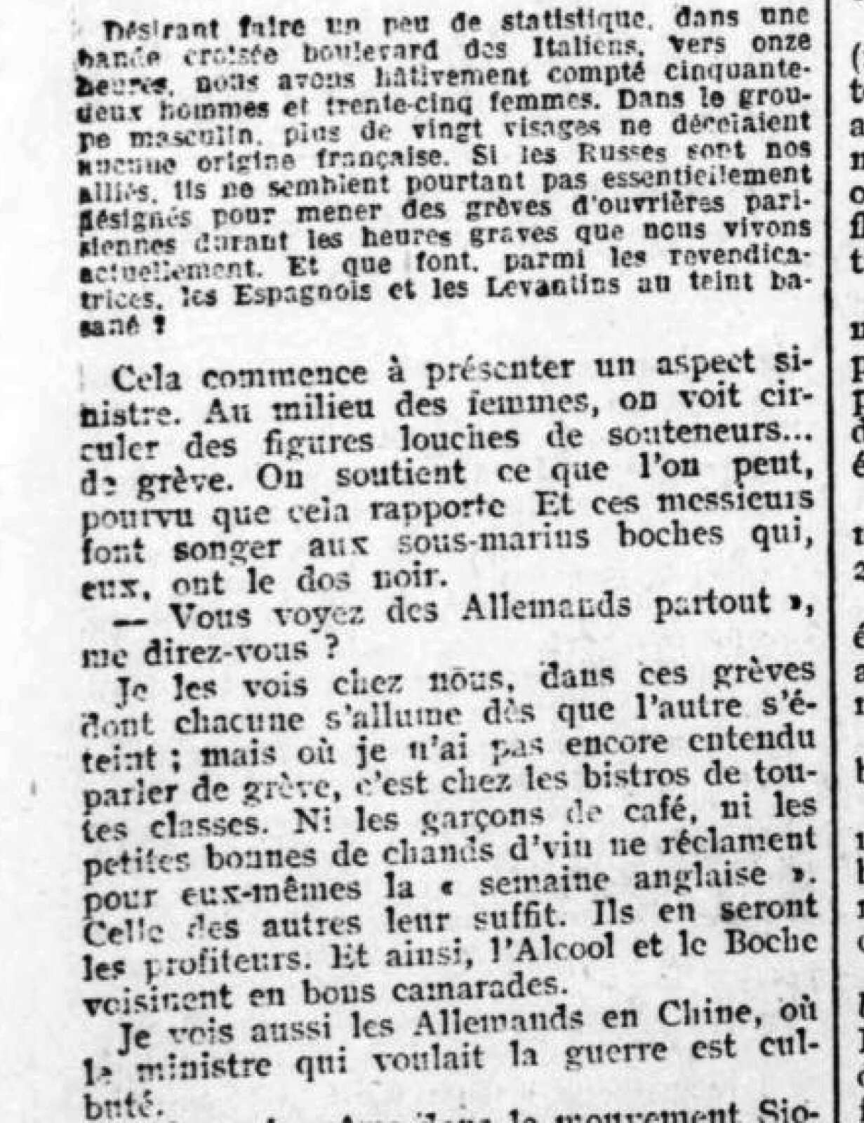 Extrait du Phare de la Loire du 28 mai 1917