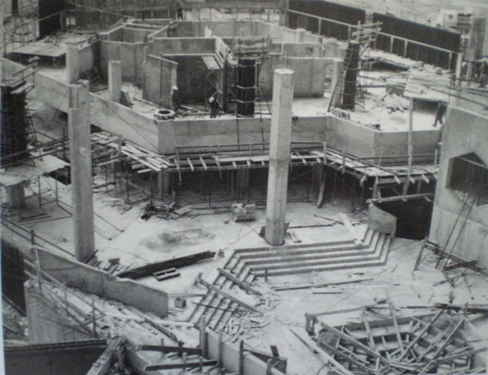 Travaux de construction du Conservatoire à rayonnement régional de Nantes