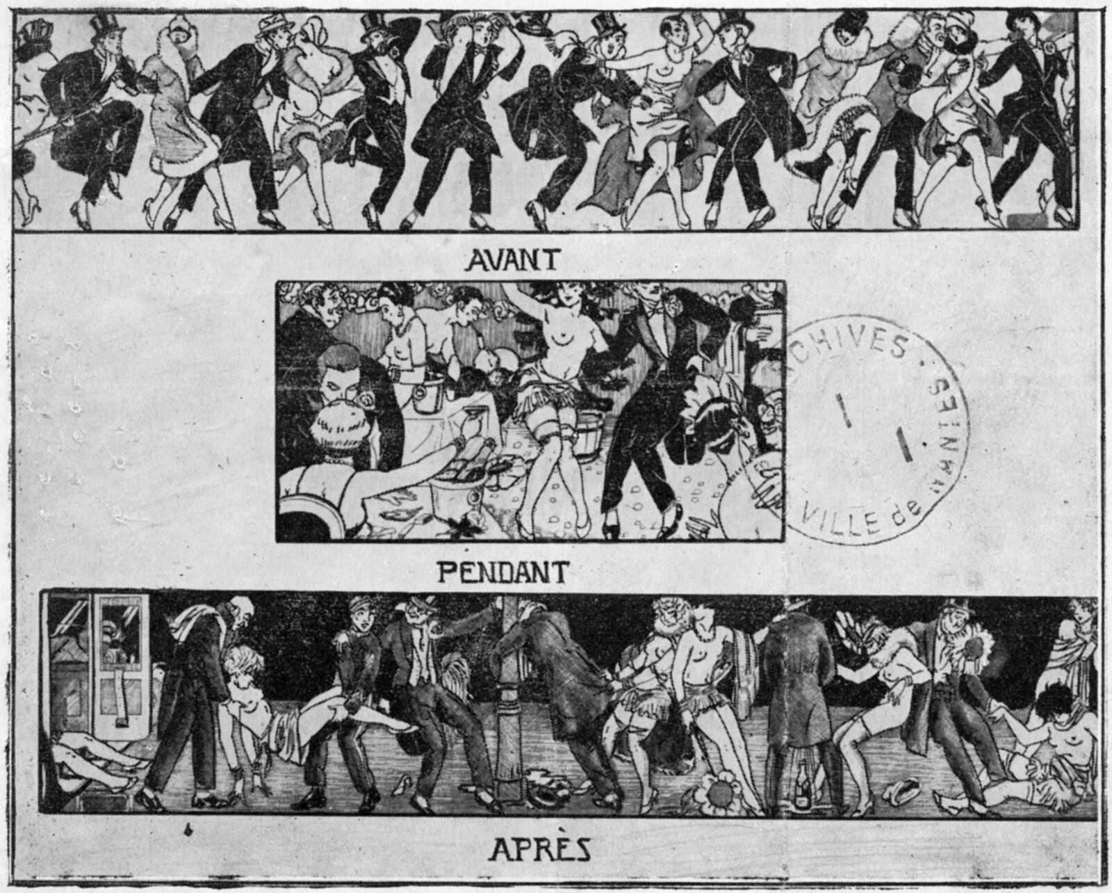 Vignette de la scandaleuse soirée organisée au château de la Close