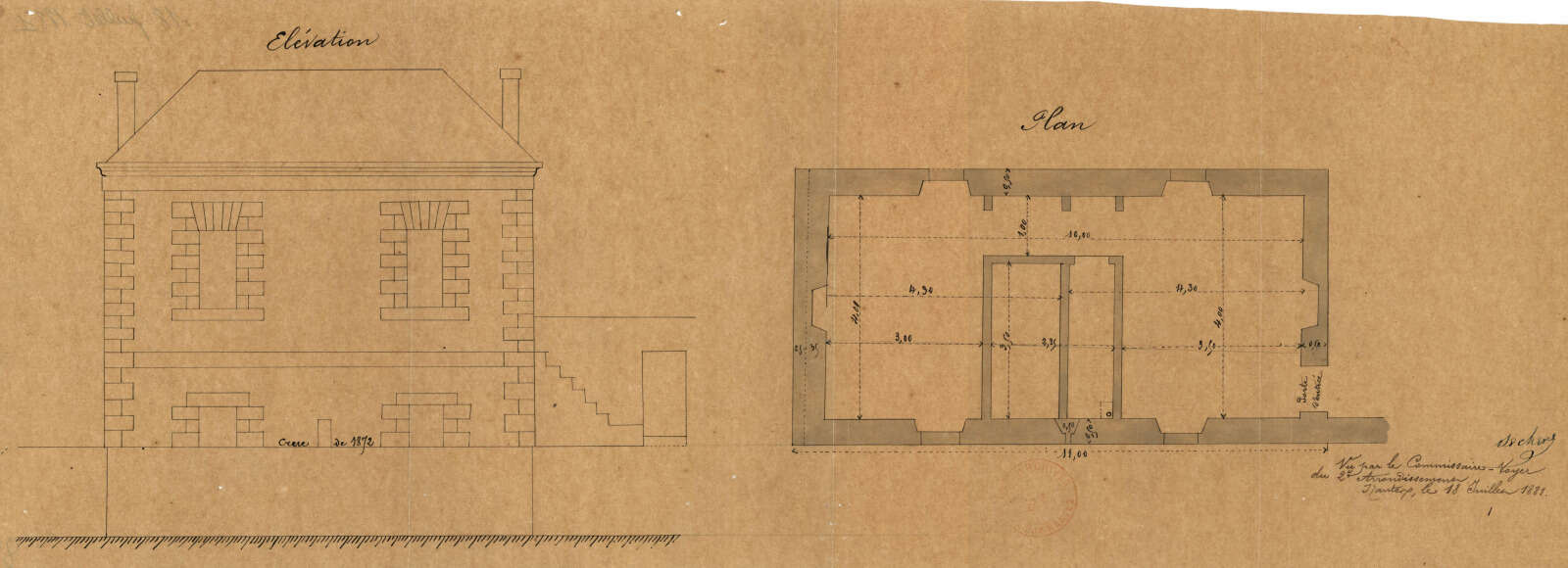 Projet de construction de maison rue des Récollets