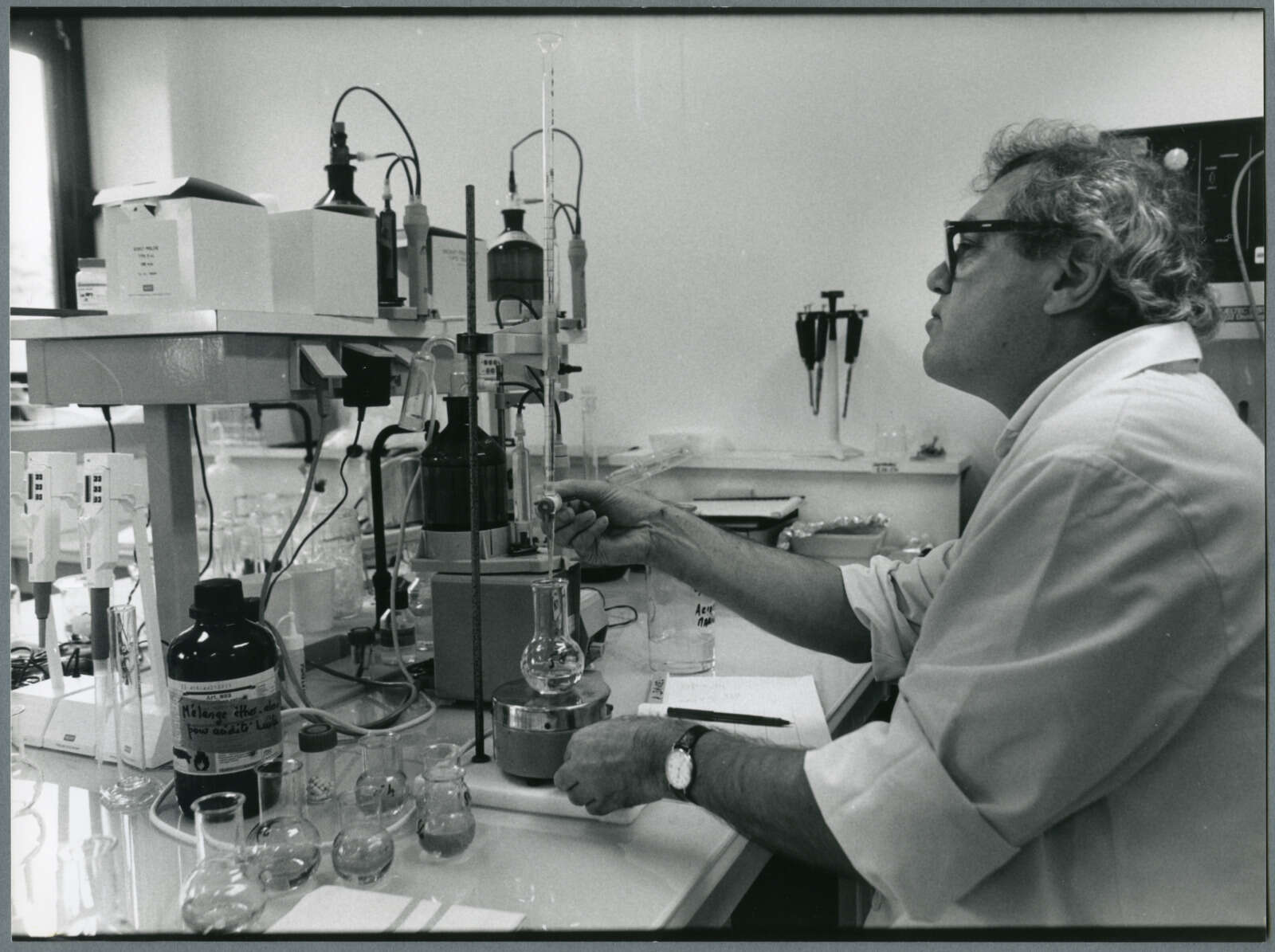 Un laboratoire d’Ifremer, à Nantes, le 11 octobre 1993.