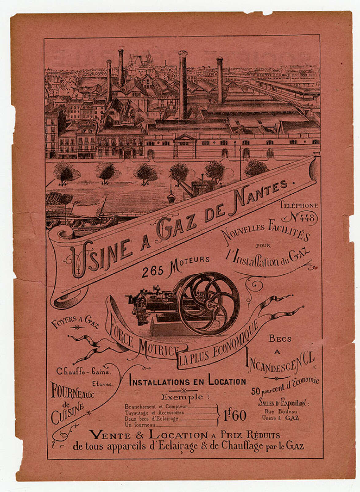 Feuillet publicitaire en faveur du gaz provenant d'une brochure non identifiée