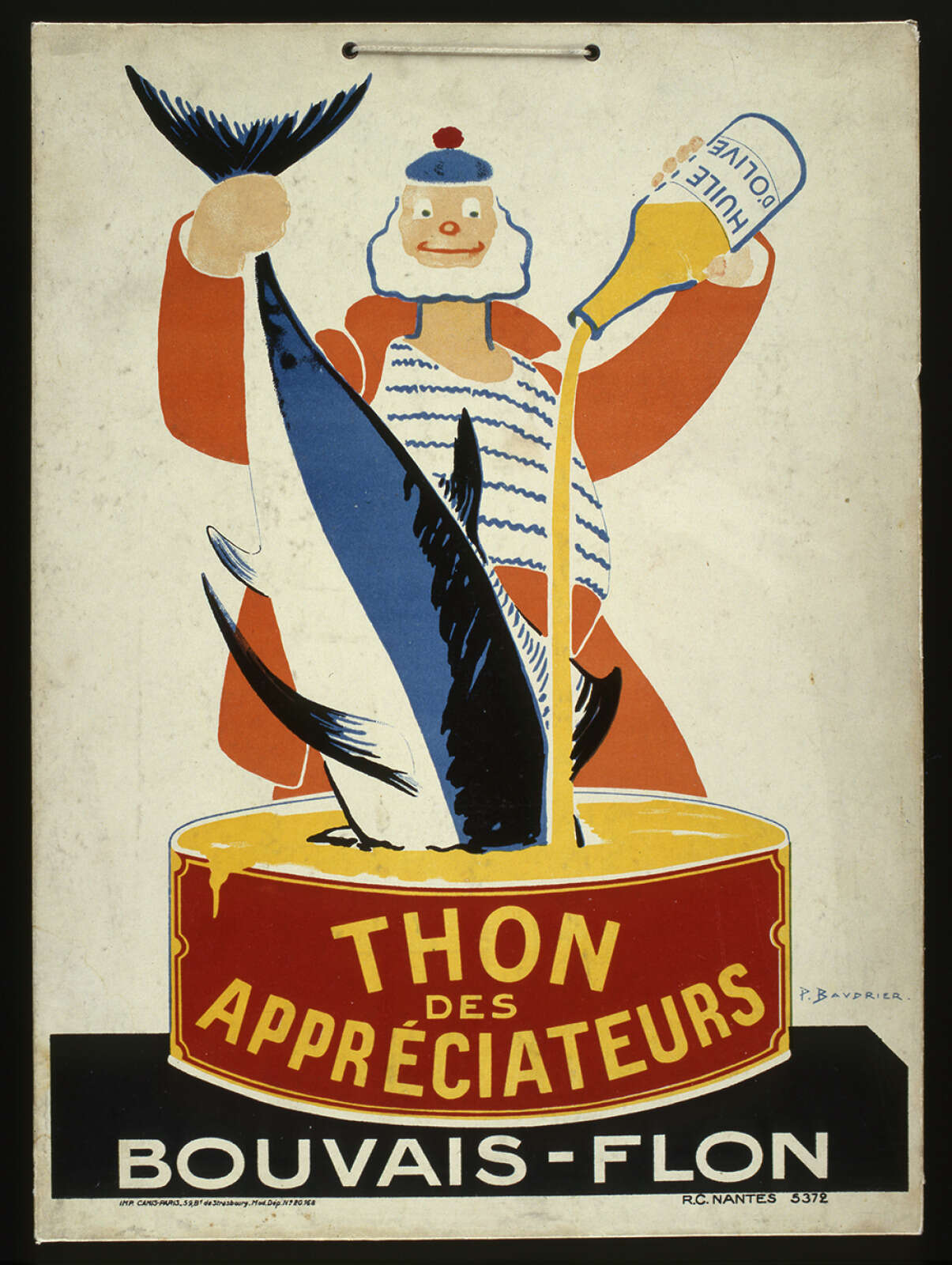 Affiche Bouvais-Flon, Le roi du thon